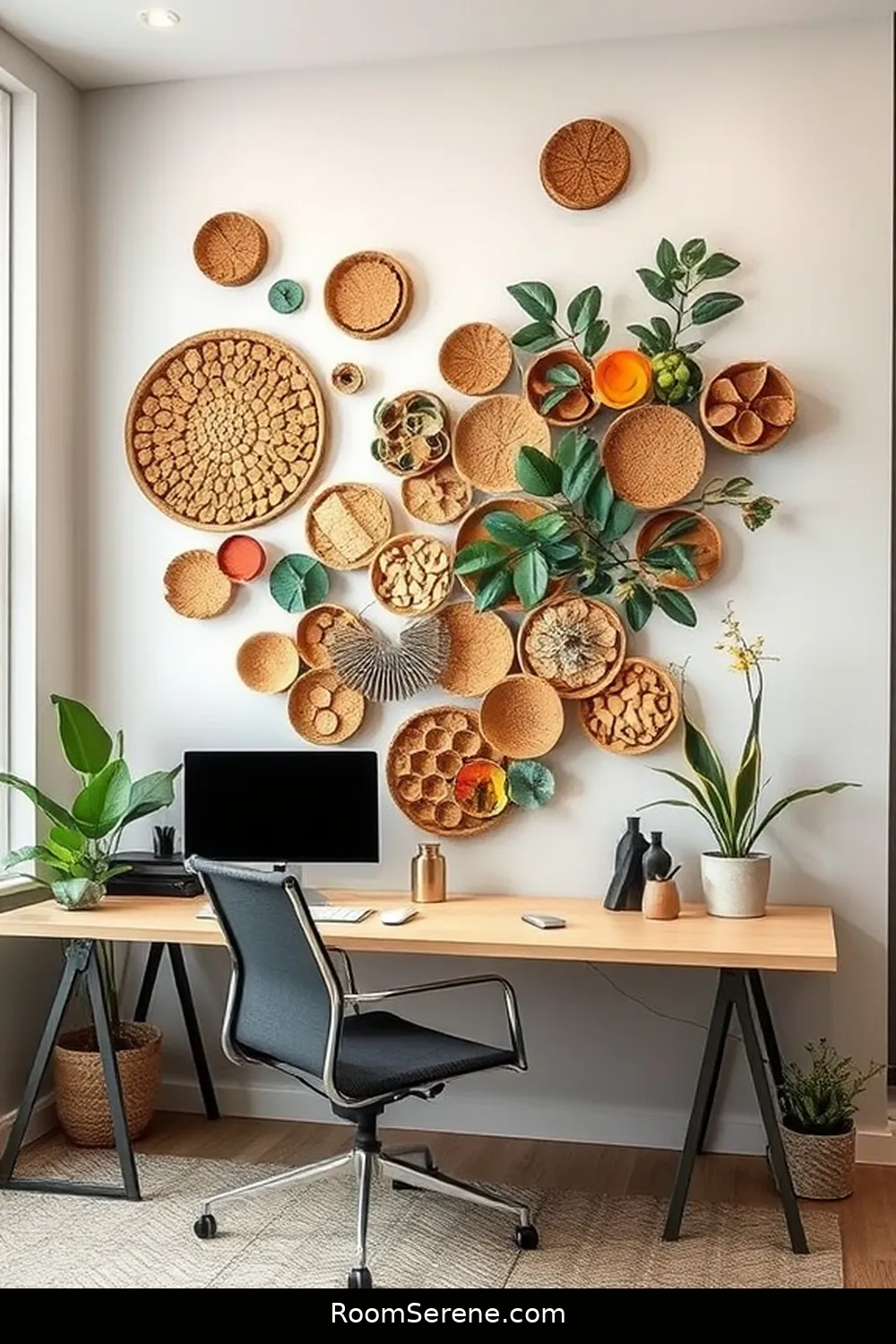 24 Creative Ways for Home Office Organization Using Cork 8 Cork Wall Art for 24 Creative Ways for Home Office Organization Using Cork