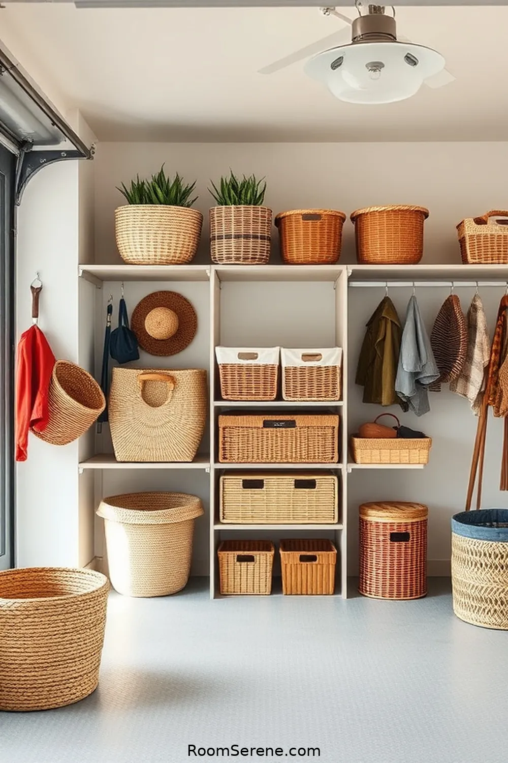 Smart Storage Solutions for 24 Innovative Smart Home Features for Garages Using Natural Fibers