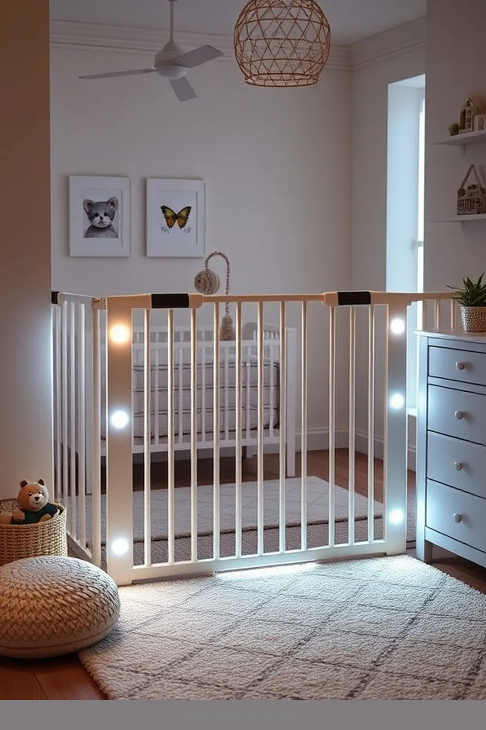 Smart Baby Gates With Solar Lights for 24 Smart Home Features for Your Nursery Using Solar Powered Lights