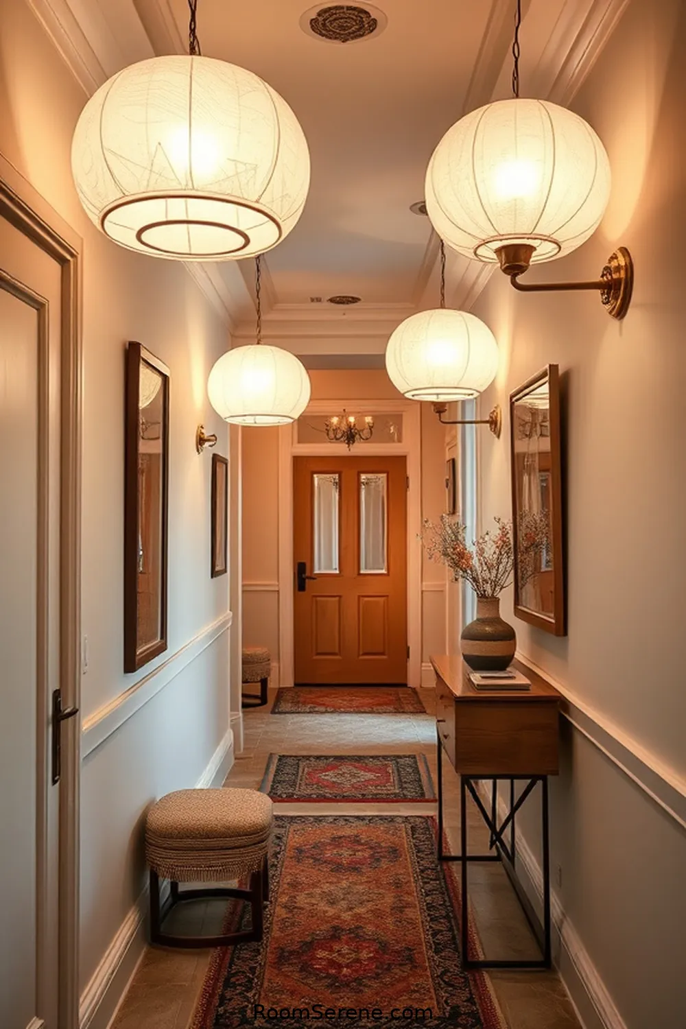 24 Tips for Creating Comfort and Coziness in Your Hallway Using Organic Cotton 16 Add Organic Cotton Lighting Fixtures for Soft Glow for 24 Tips for Creating Comfort and Coziness in Your Hallway Using Organic Cotton
