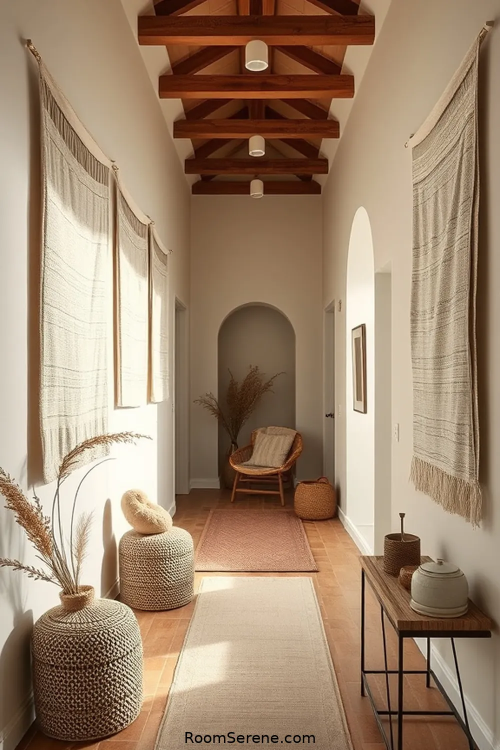 24 Tips for Creating Comfort and Coziness in Your Hallway Using Organic Cotton 3 Add Organic Cotton Wall Hangings for Texture for 24 Tips for Creating Comfort and Coziness in Your Hallway Using Organic Cotton