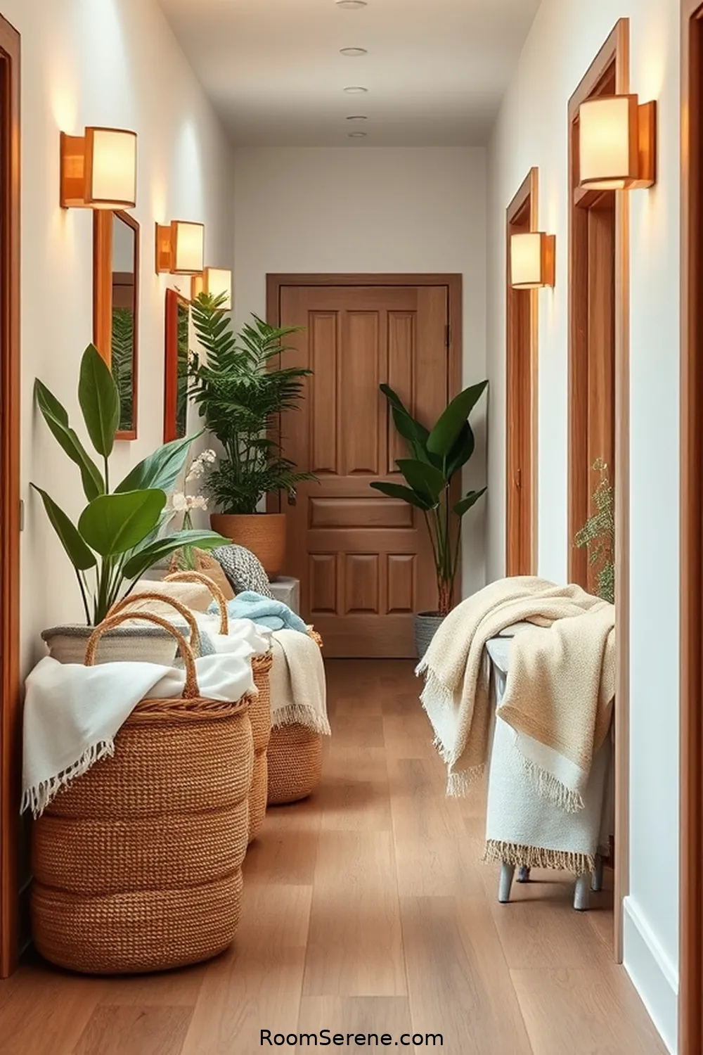 24 Tips for Creating Comfort and Coziness in Your Hallway Using Organic Cotton 9 Install Organic Cotton Baskets for Storage Solutions for 24 Tips for Creating Comfort and Coziness in Your Hallway Using Organic Cotton