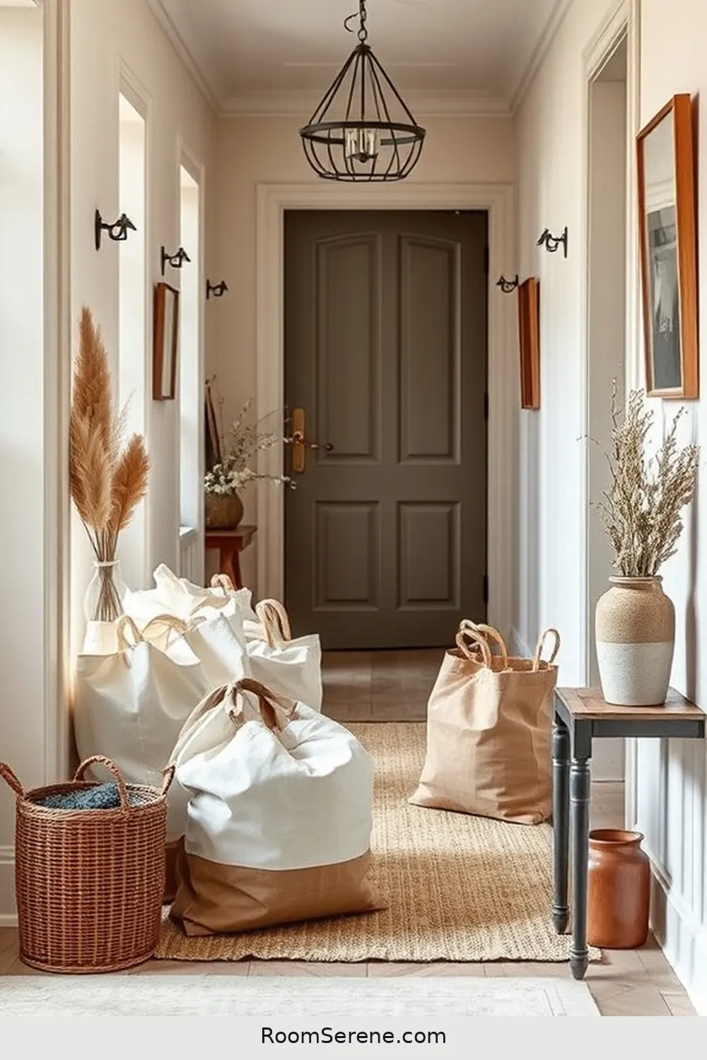 24 Tips for Creating Comfort and Coziness in Your Hallway Using Organic Cotton 14 Use Organic Cotton Storage Bags for Organizing for 24 Tips for Creating Comfort and Coziness in Your Hallway Using Organic Cotton