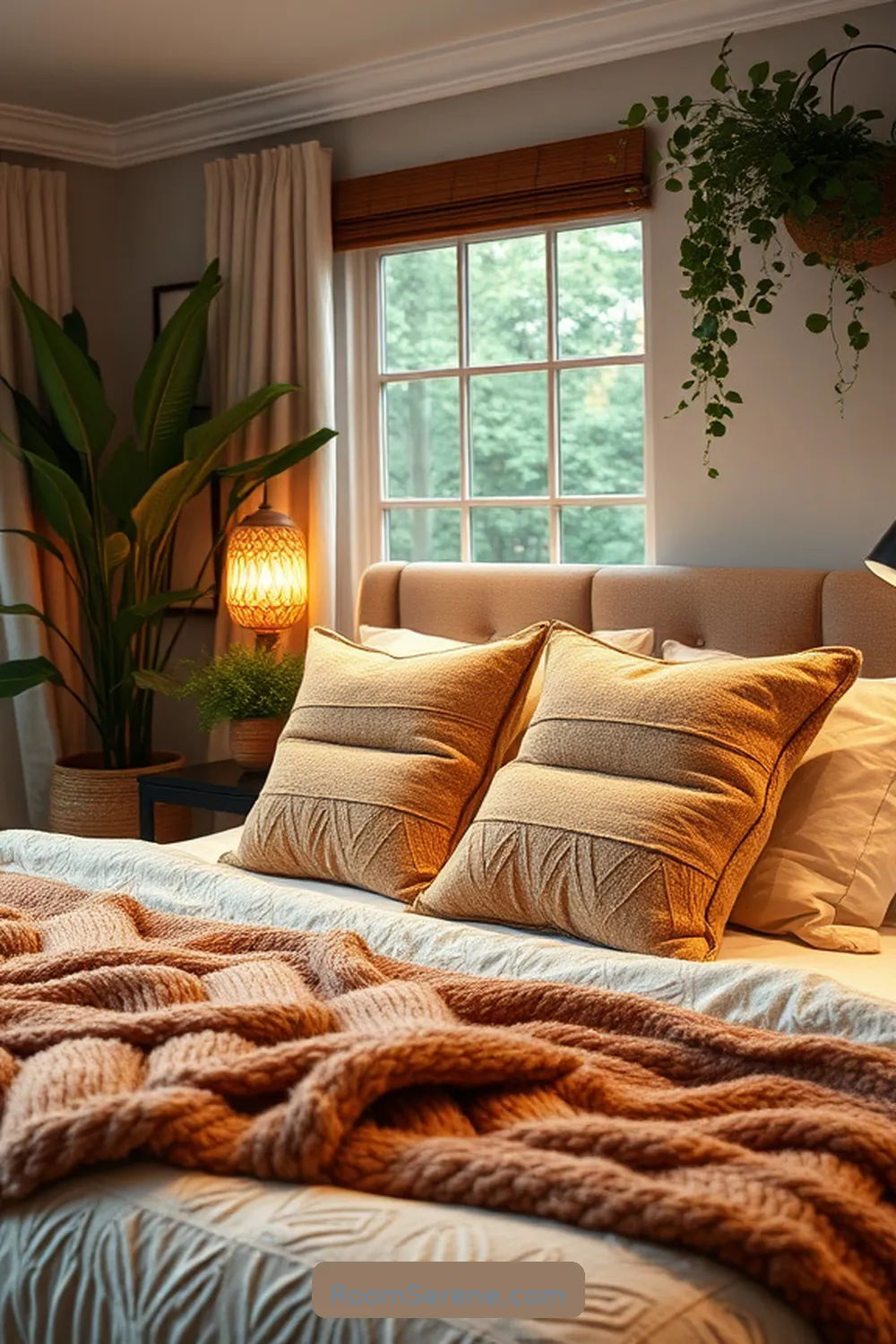 24 Ways to Achieve Bedroom Comfort and Coziness Using Cork 19 Cork Accent Pillows for Cozy Vibes for 24 Ways to Achieve Bedroom Comfort and Coziness Using Cork