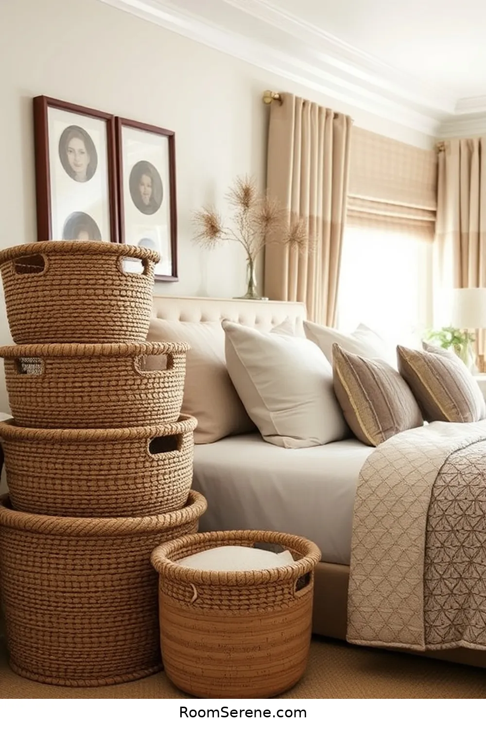 24 Ways to Achieve Bedroom Comfort and Coziness Using Cork 25 Cork Baskets for Stylish Storage for 24 Ways to Achieve Bedroom Comfort and Coziness Using Cork