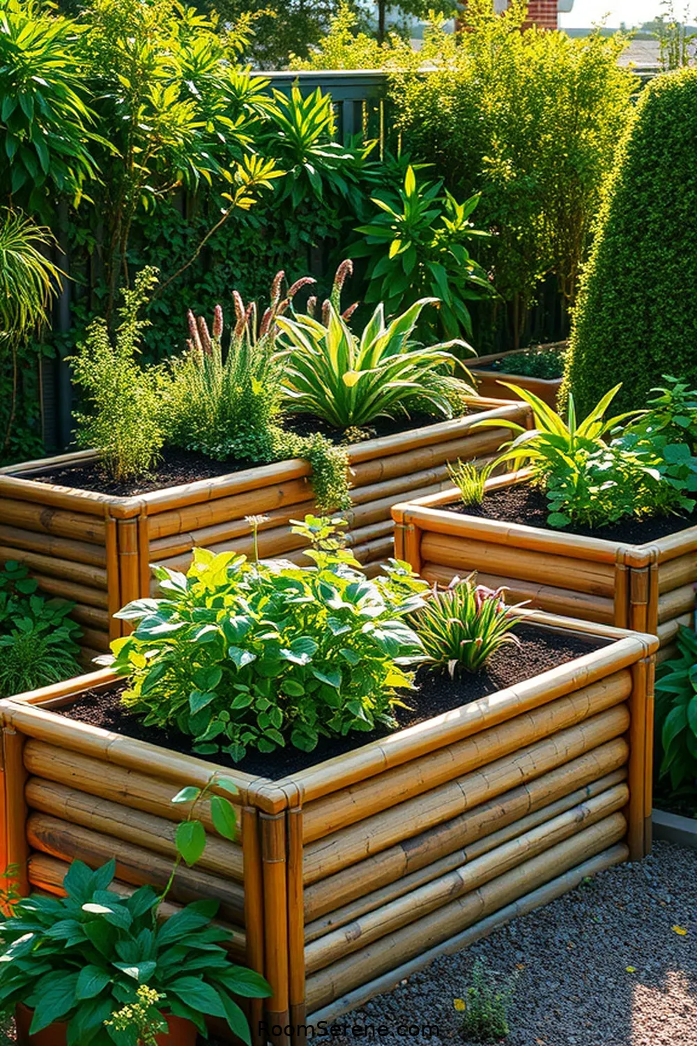 24 Ways to Boost Energy Efficiency in Nurseries Using Bamboo 11 Building Raised Beds With Bamboo for 24 Ways to Boost Energy Efficiency in Nurseries Using Bamboo