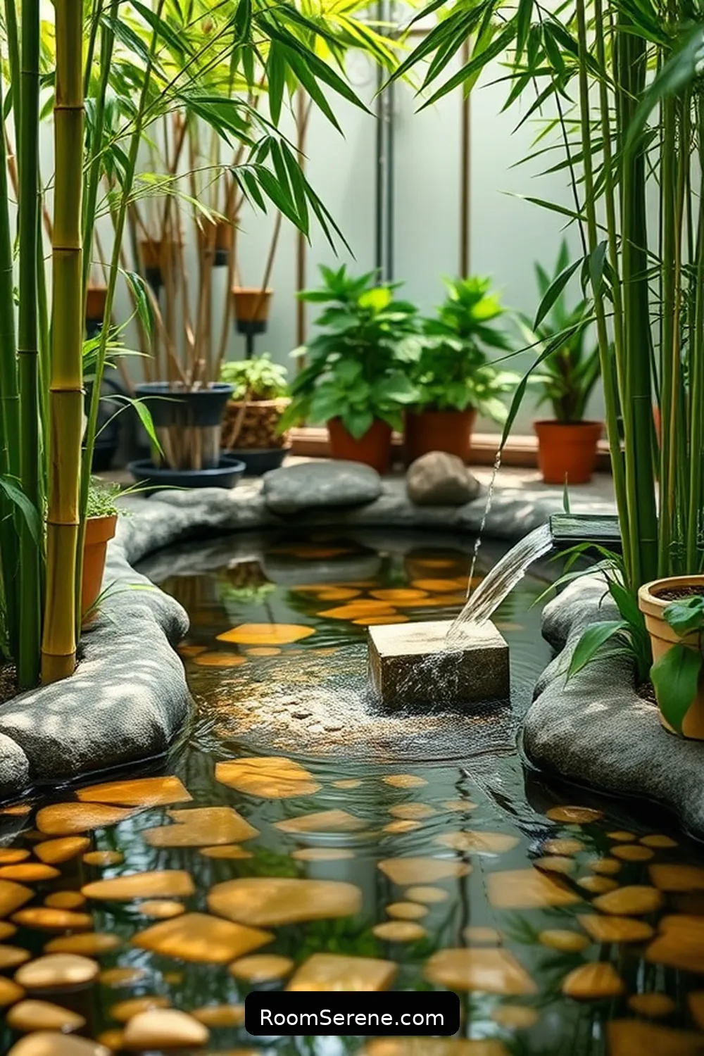 24 Ways to Boost Energy Efficiency in Nurseries Using Bamboo 15 Creating Water Features With Bamboo for 24 Ways to Boost Energy Efficiency in Nurseries Using Bamboo