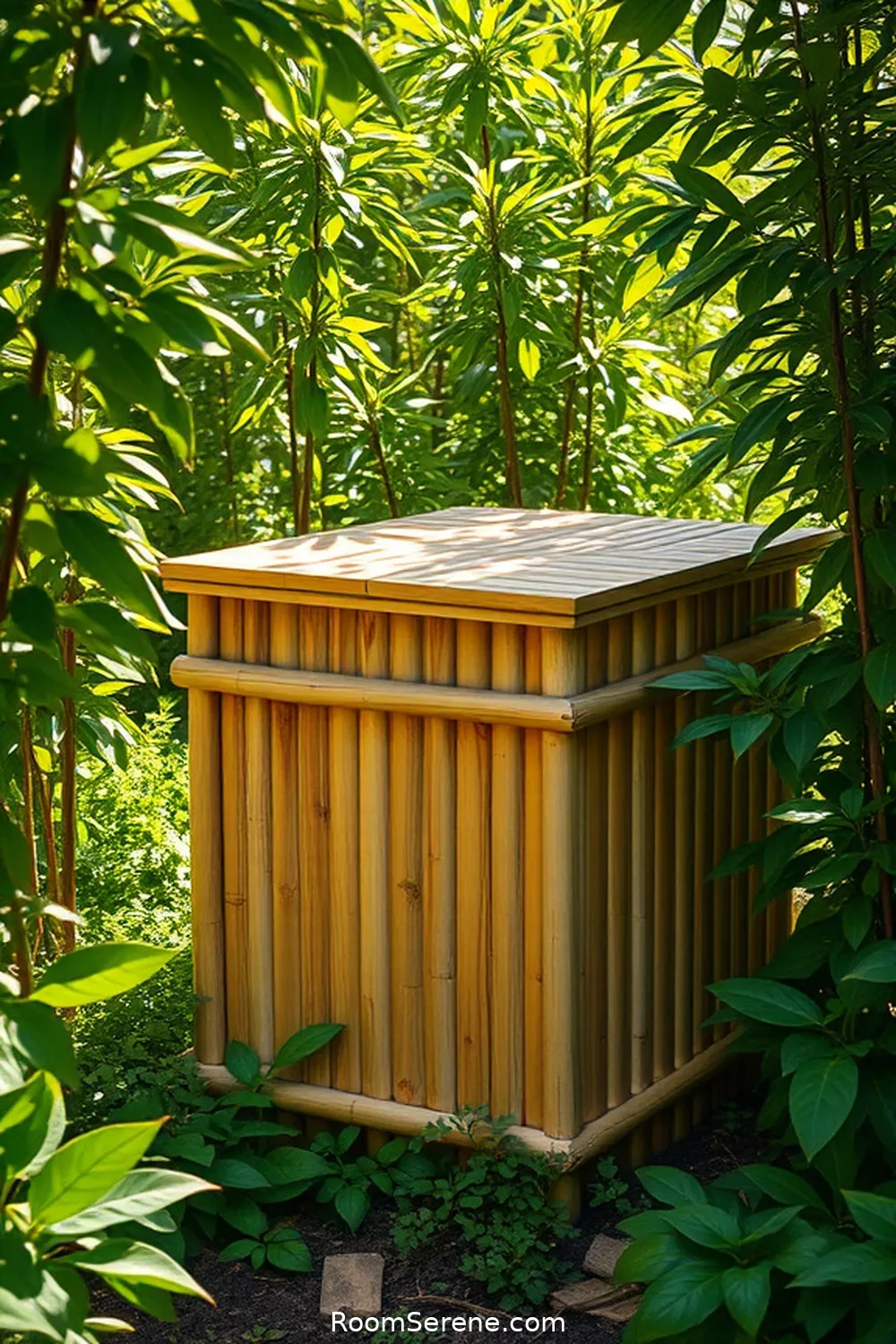 24 Ways to Boost Energy Efficiency in Nurseries Using Bamboo 9 Incorporating Bamboo for Compost Bins for 24 Ways to Boost Energy Efficiency in Nurseries Using Bamboo