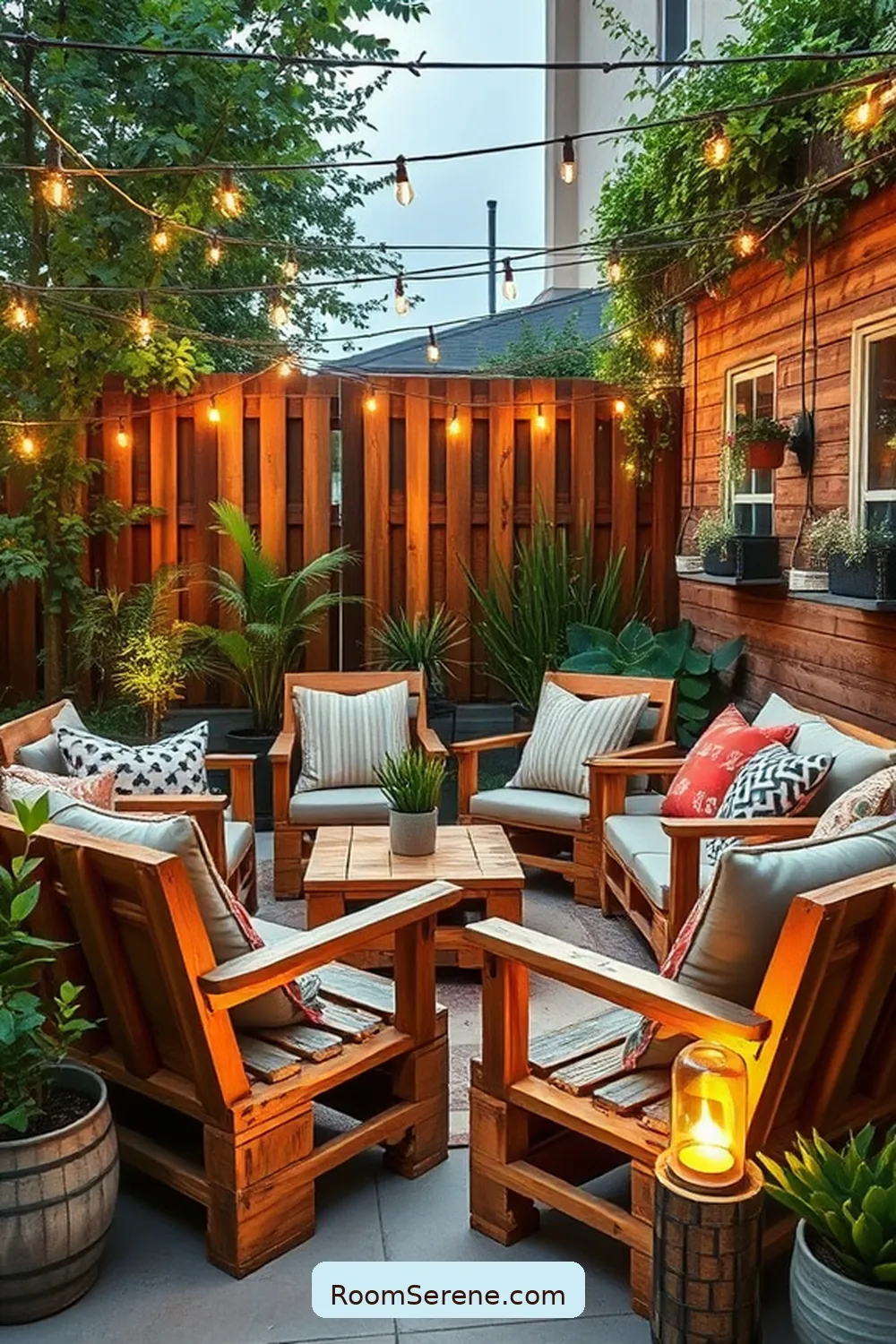 24 Ways to Create Comfort and Coziness on Your Outdoor Patio Using Reclaimed Materials 2 Reclaimed Wood Pallet Furniture for 24 Ways to Create Comfort and Coziness on Your Outdoor Patio Using Reclaimed Materials