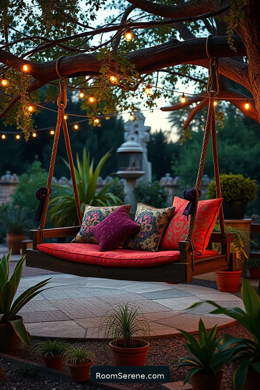 24 Ways to Create Comfort and Coziness on Your Outdoor Patio Using Reclaimed Materials 23 Reclaimed Wood Swing for 24 Ways to Create Comfort and Coziness on Your Outdoor Patio Using Reclaimed Materials