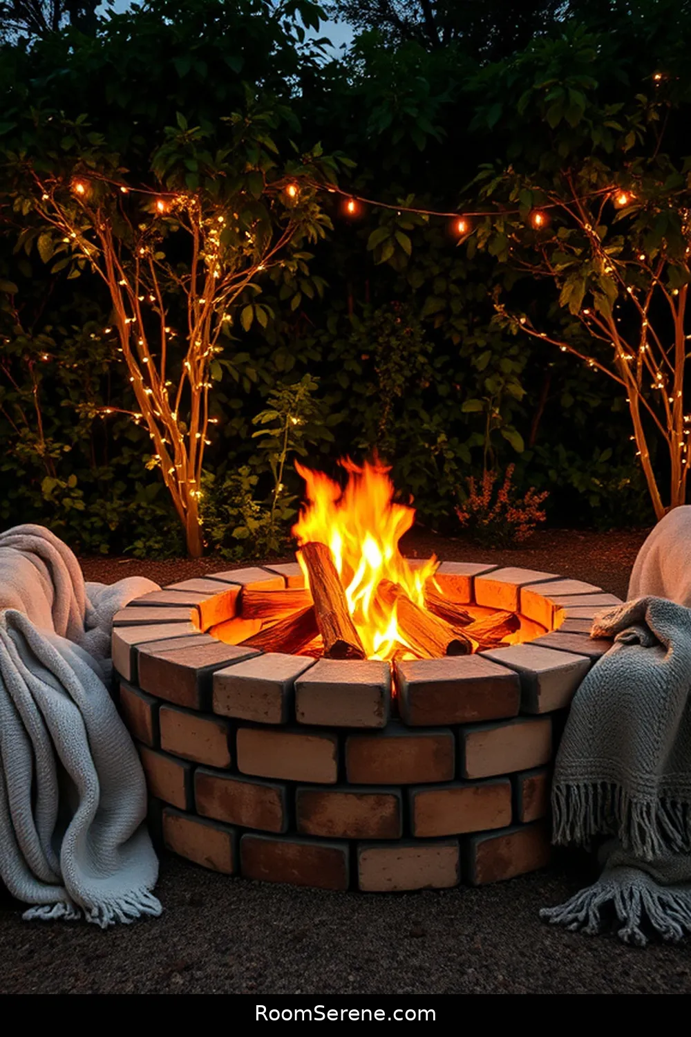24 Ways to Create Comfort and Coziness on Your Outdoor Patio Using Reclaimed Materials 9 Rustic Fire Pit From Old Bricks for 24 Ways to Create Comfort and Coziness on Your Outdoor Patio Using Reclaimed Materials