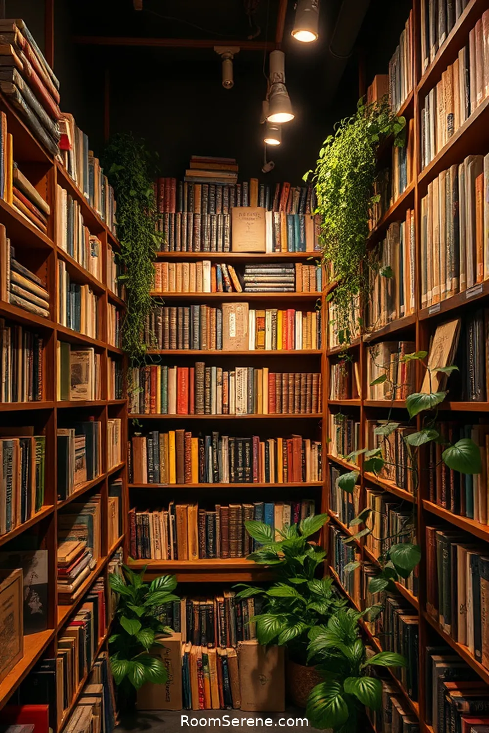 Restored Antique Bookstore Section for 25 Innovative Multi-Use Library Spaces Using Reclaimed Materials
