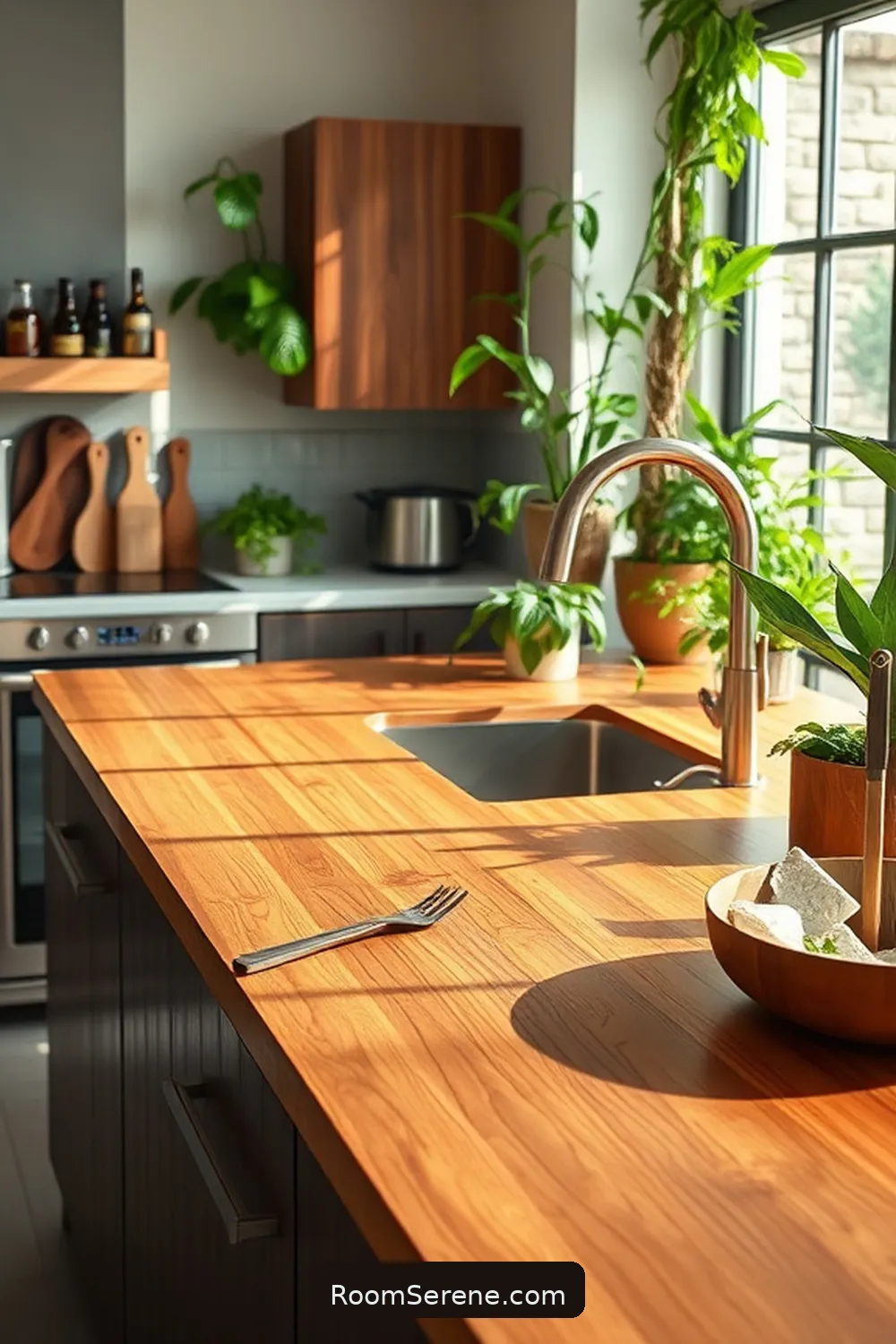 25 Innovative Ways for Using Bamboo in Your Kitchen Workspace Design 2 Bamboo Countertops for a Natural Look for 25 Innovative Ways for Using Bamboo in Your Kitchen Workspace Design