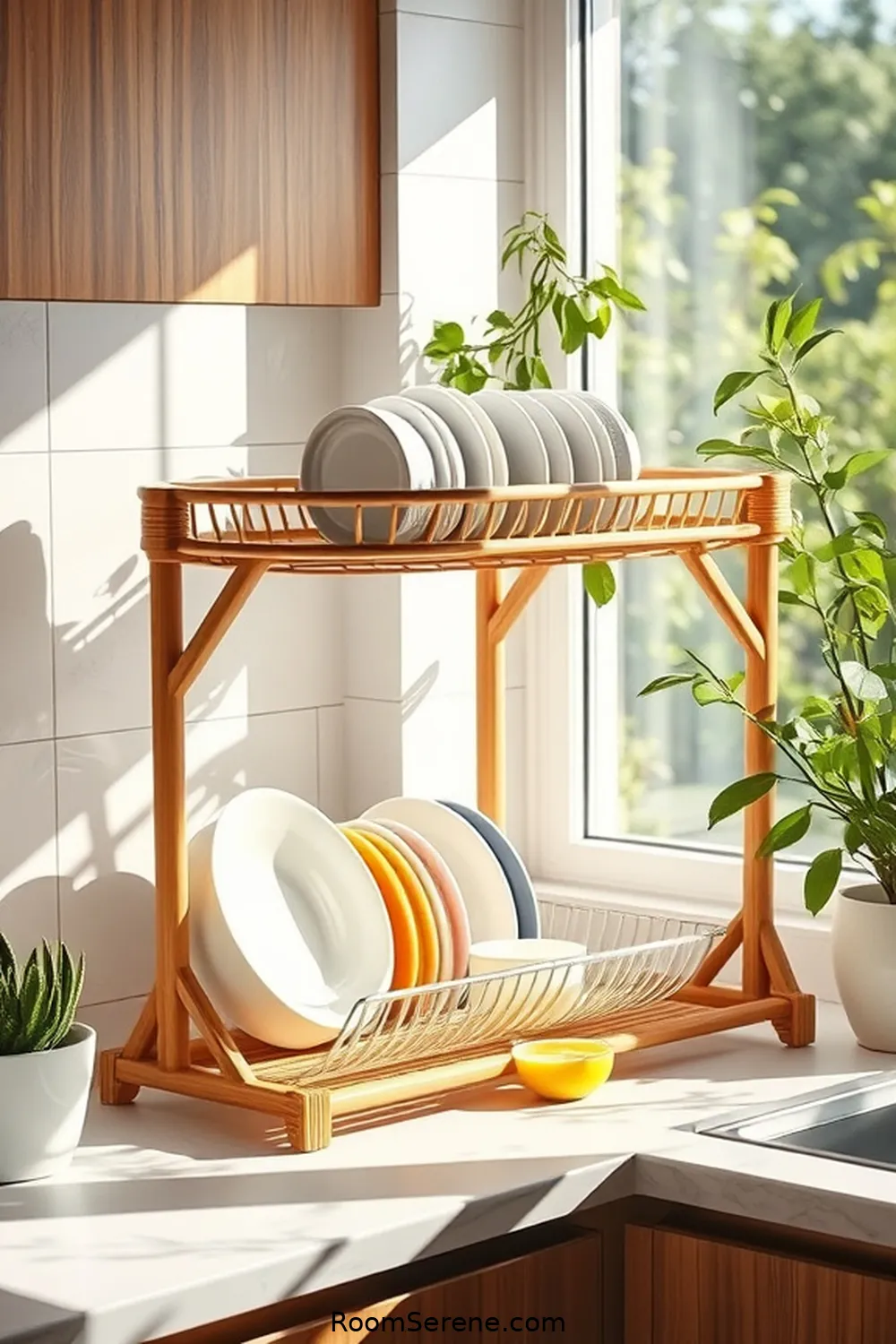 25 Innovative Ways for Using Bamboo in Your Kitchen Workspace Design 23 Bamboo Dish Drying Racks for 25 Innovative Ways for Using Bamboo in Your Kitchen Workspace Design