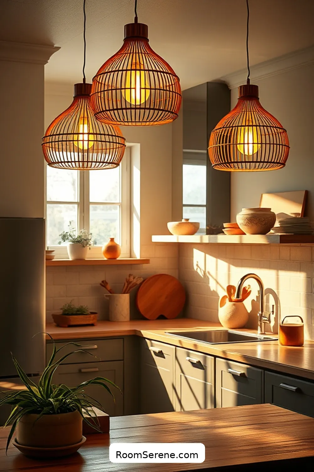 25 Innovative Ways for Using Bamboo in Your Kitchen Workspace Design 16 Bamboo Light Fixtures for Warm Ambiance for 25 Innovative Ways for Using Bamboo in Your Kitchen Workspace Design