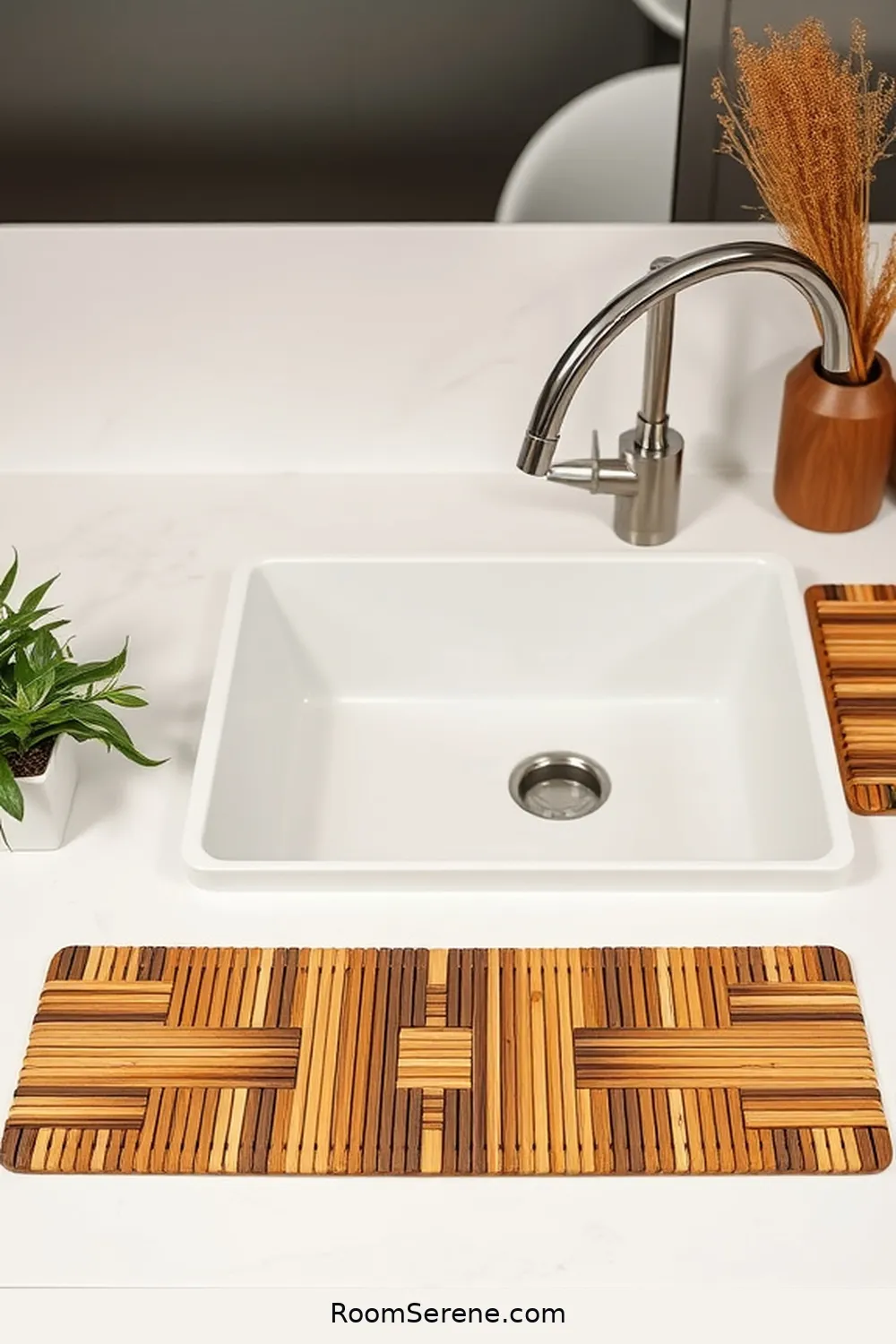 25 Innovative Ways for Using Bamboo in Your Kitchen Workspace Design 21 Bamboo Sink Mats for Added Protection for 25 Innovative Ways for Using Bamboo in Your Kitchen Workspace Design