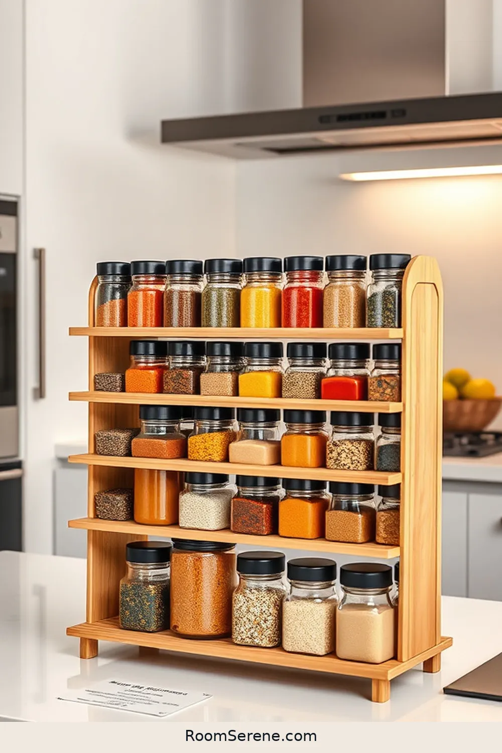 25 Innovative Ways for Using Bamboo in Your Kitchen Workspace Design 14 Bamboo Spice Racks for Easy Access for 25 Innovative Ways for Using Bamboo in Your Kitchen Workspace Design