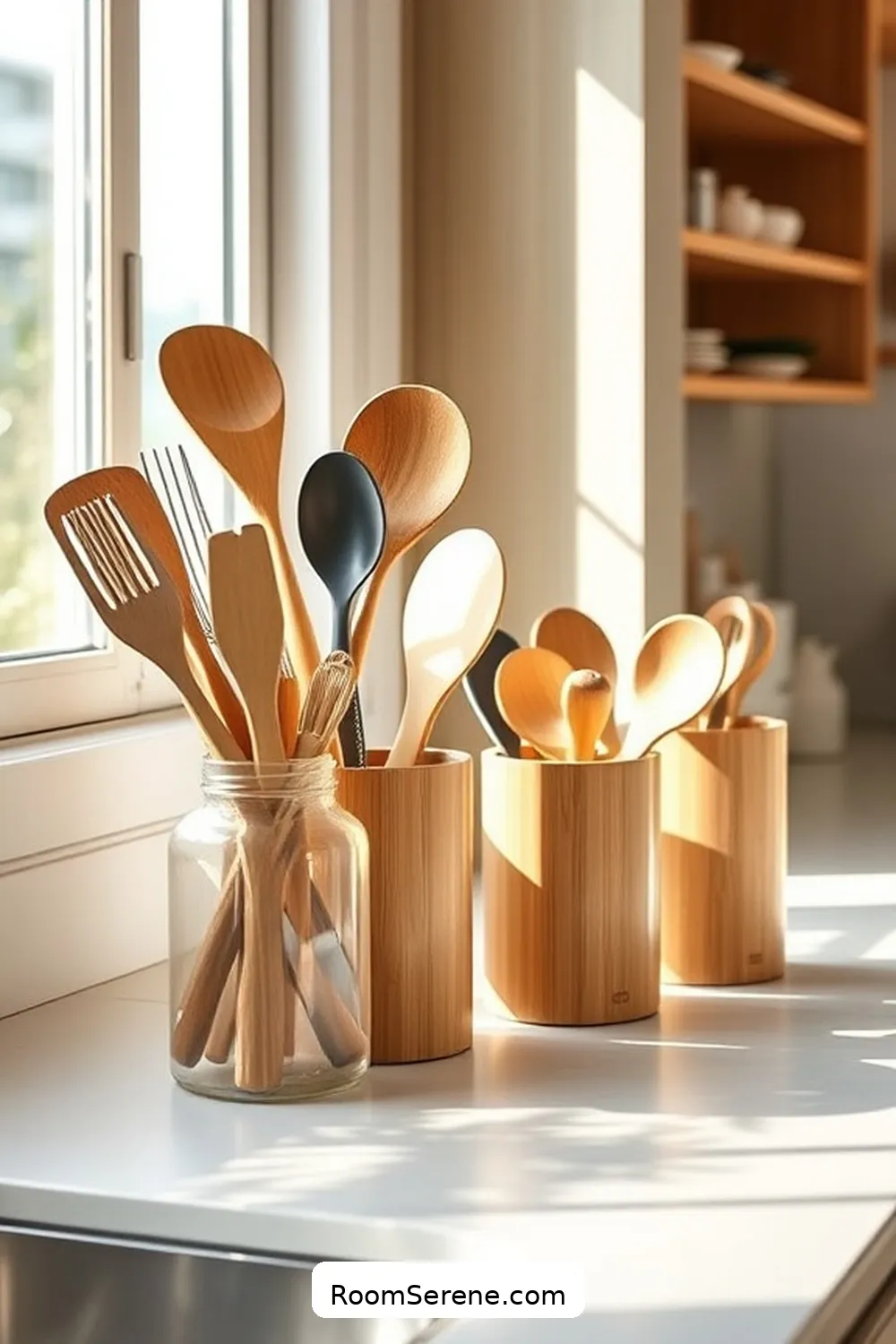25 Innovative Ways for Using Bamboo in Your Kitchen Workspace Design 7 Bamboo Utensil Holders to Organize Tools for 25 Innovative Ways for Using Bamboo in Your Kitchen Workspace Design