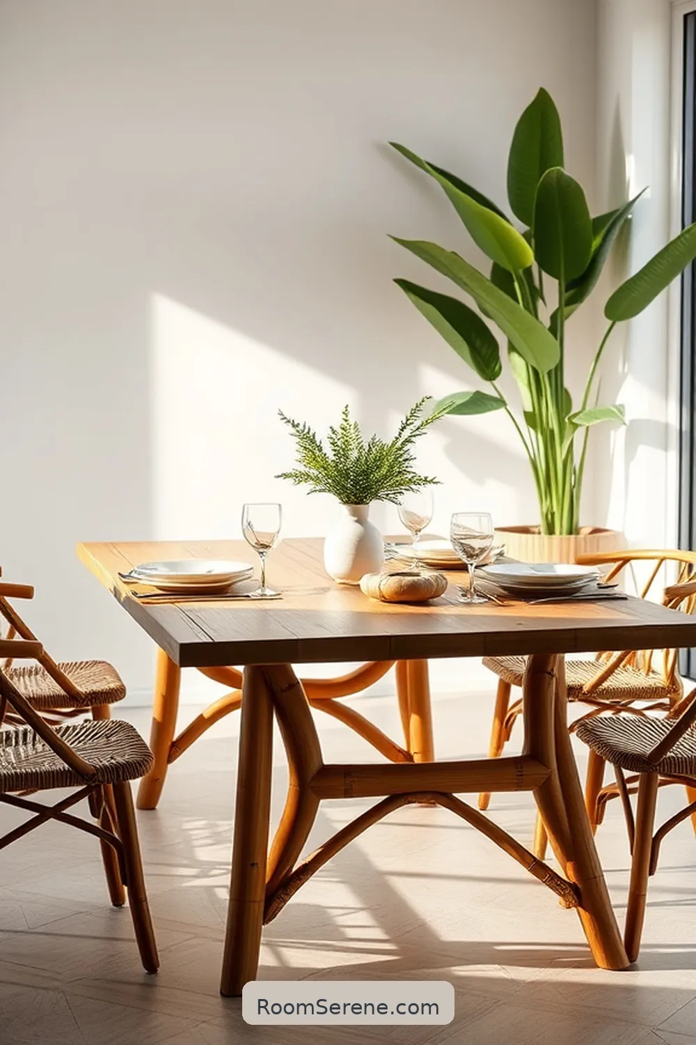 25 Innovative Ways for Using Bamboo in Your Kitchen Workspace Design 8 Elegant Bamboo Dining Tables for 25 Innovative Ways for Using Bamboo in Your Kitchen Workspace Design