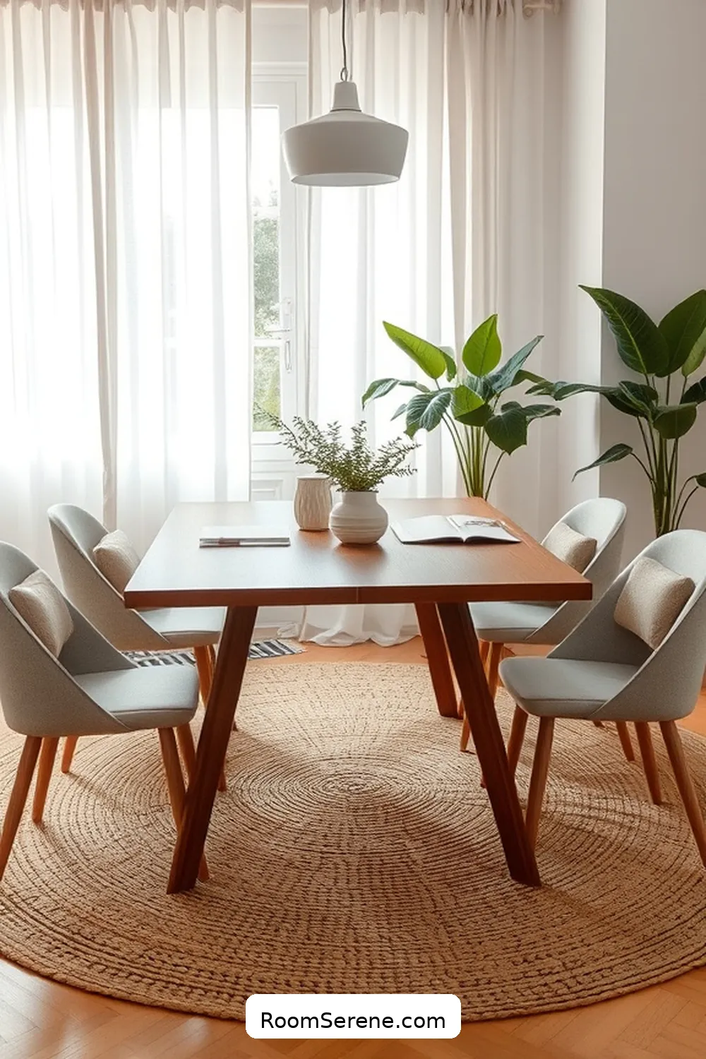 25 Inspiring Workspace Design Ideas for Your Dining Room Using Natural Fibers 2 Choosing the Right Natural Fiber Rug for 25 Inspiring Workspace Design Ideas for Your Dining Room Using Natural Fibers