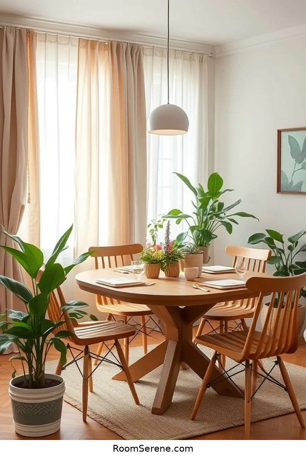 25 Inspiring Workspace Design Ideas for Your Dining Room Using Natural Fibers 22 Incorporating Organic Cotton Curtains for 25 Inspiring Workspace Design Ideas for Your Dining Room Using Natural Fibers