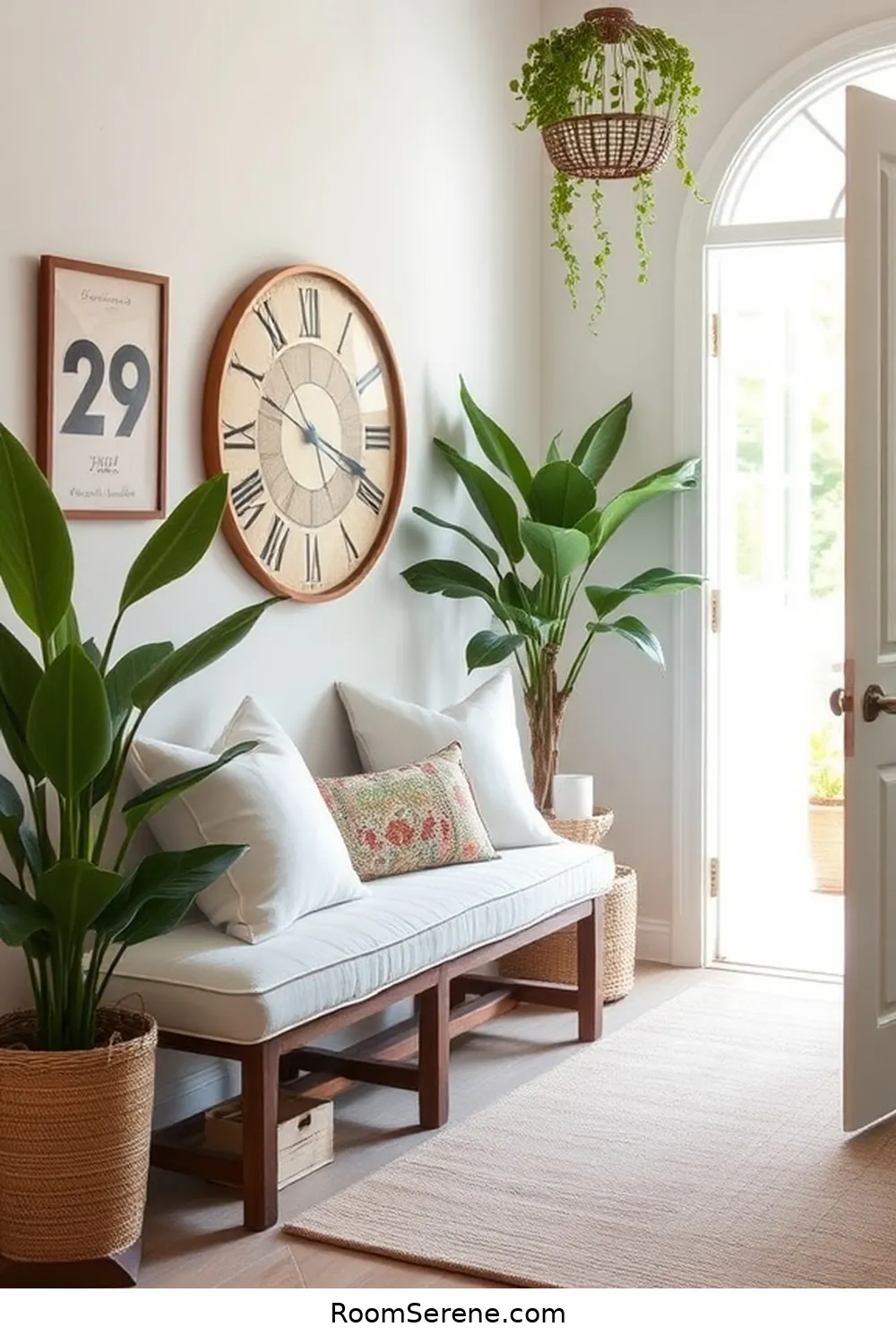 25 Smart Home Features for Your Entryway Using Organic Cotton 13 Organic Cotton Bench Cushions for 25 Smart Home Features for Your Entryway Using Organic Cotton