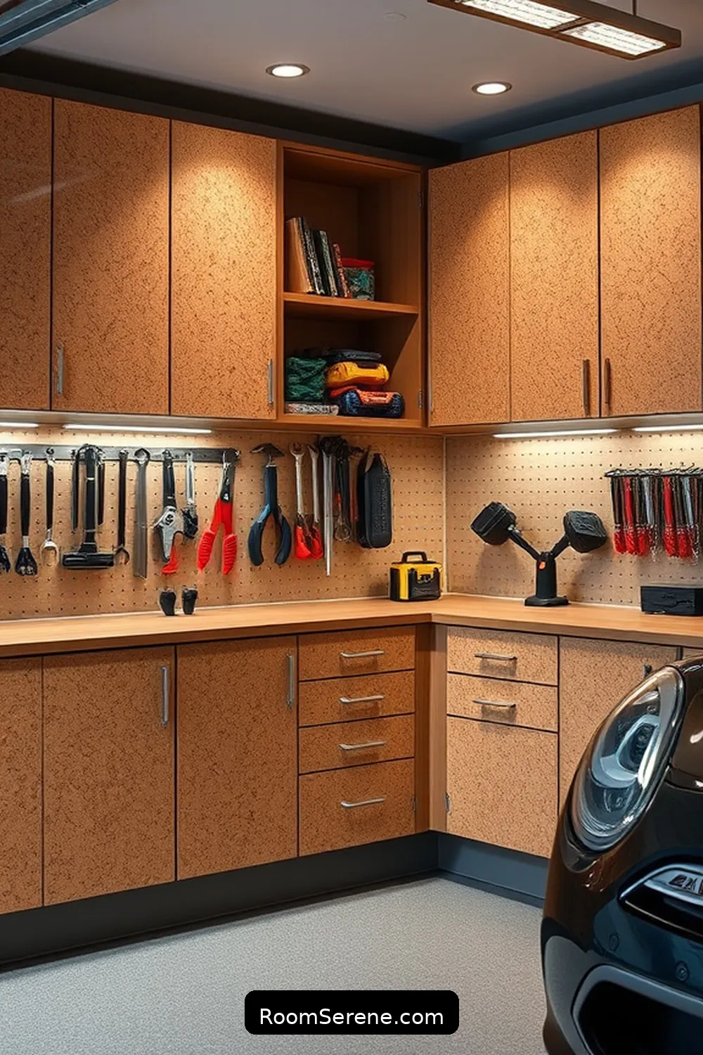 25 Smart Home Features for Your Garage Using Cork 17 Cork Garage Cabinets With Smart Locks for 25 Smart Home Features for Your Garage Using Cork