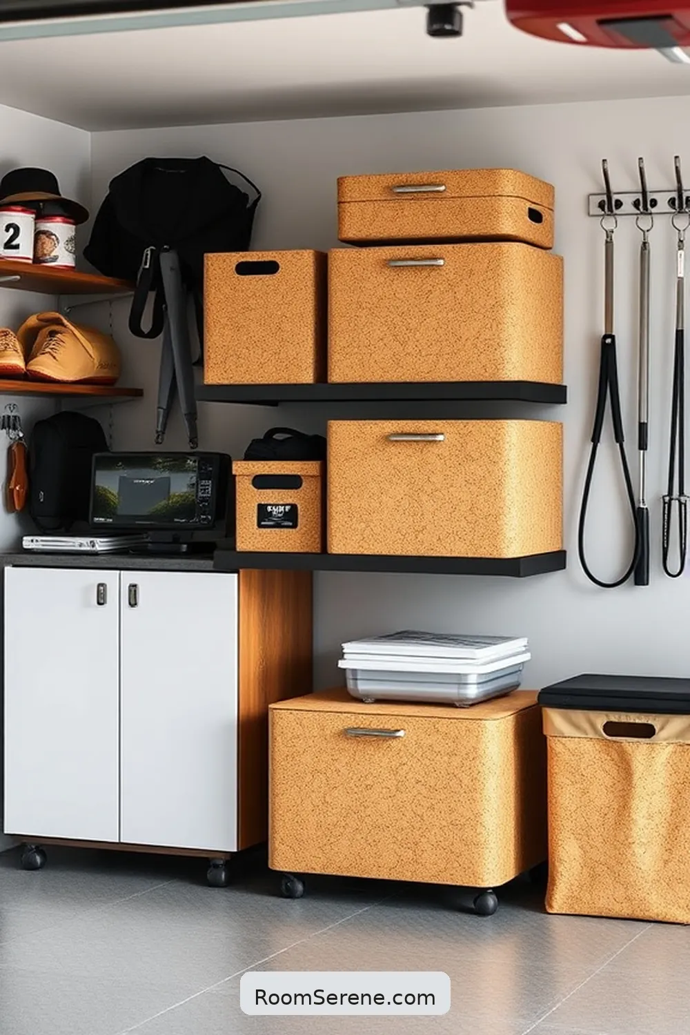 25 Smart Home Features for Your Garage Using Cork 4 Cork Storage Bins With Smart Organization for 25 Smart Home Features for Your Garage Using Cork
