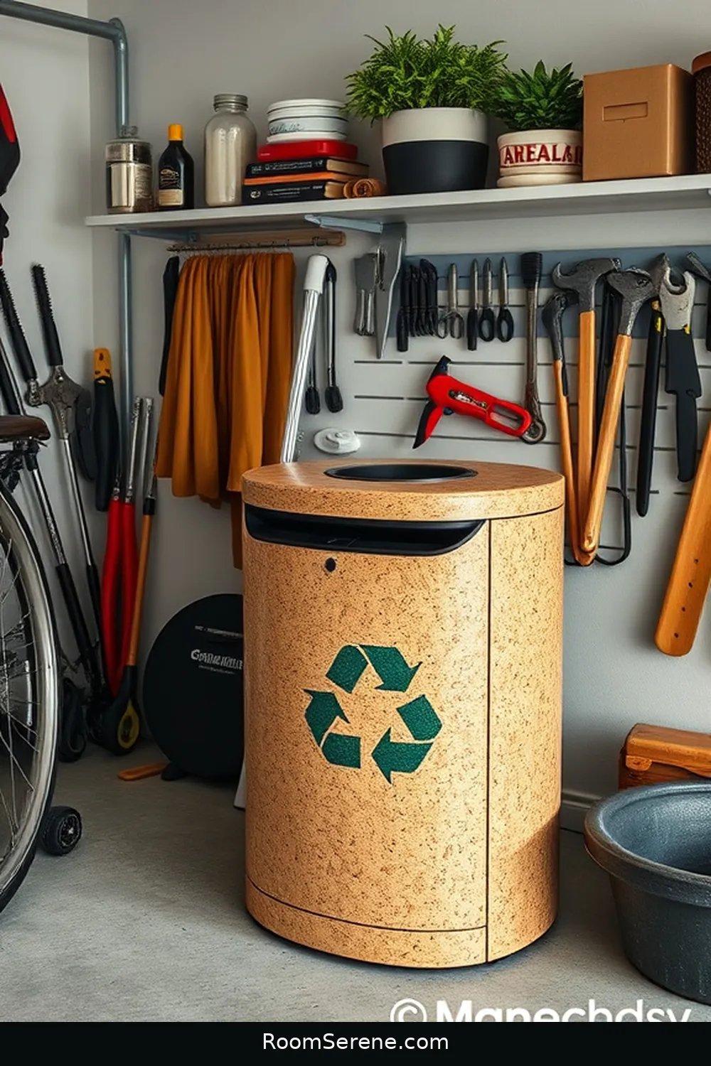 25 Smart Home Features for Your Garage Using Cork 18 Smart Cork Recycling Bin for 25 Smart Home Features for Your Garage Using Cork