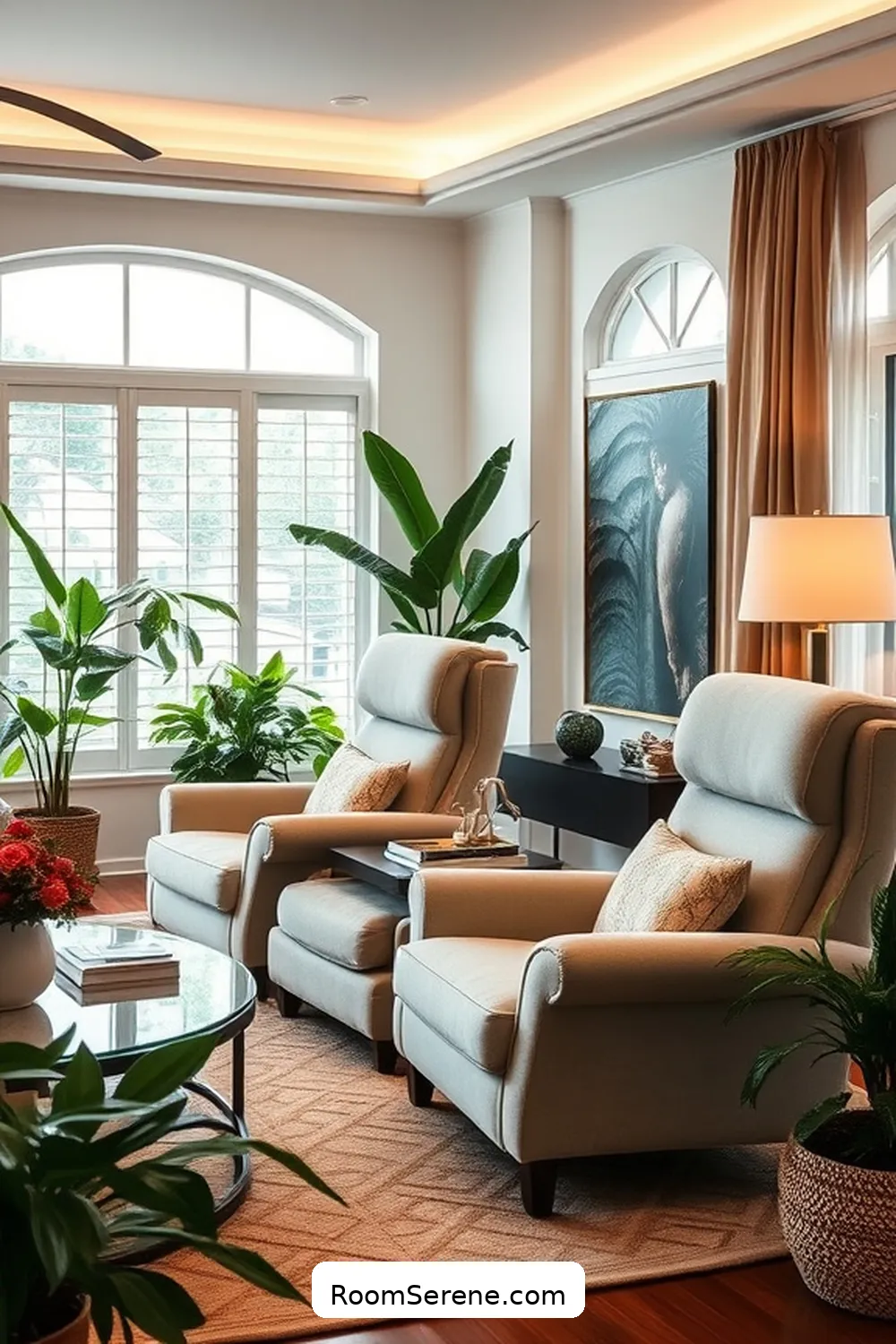 Remote-Controlled Organic Cotton Recliners for 25 Smart Home Features for Your Living Room Using Organic Cotton