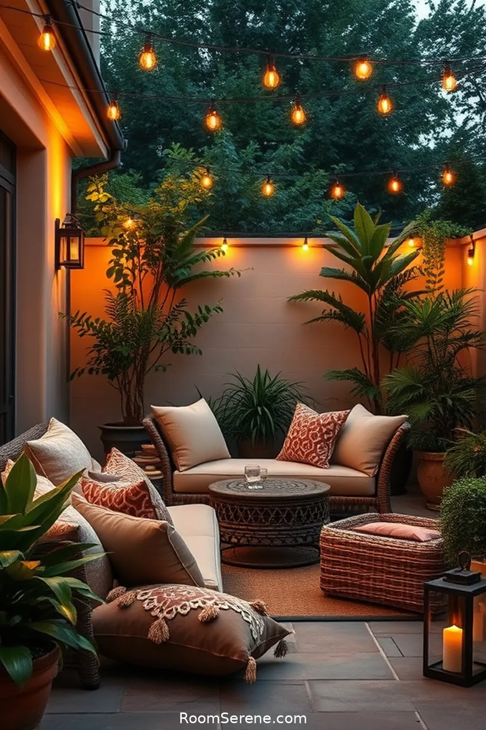 25 Tips for Achieving Outdoor Comfort and Coziness on Your Patio Using Natural Fibers 4 Add Soft Cushions and Pillows for 25 Tips for Achieving Outdoor Comfort and Coziness on Your Patio Using Natural Fibers