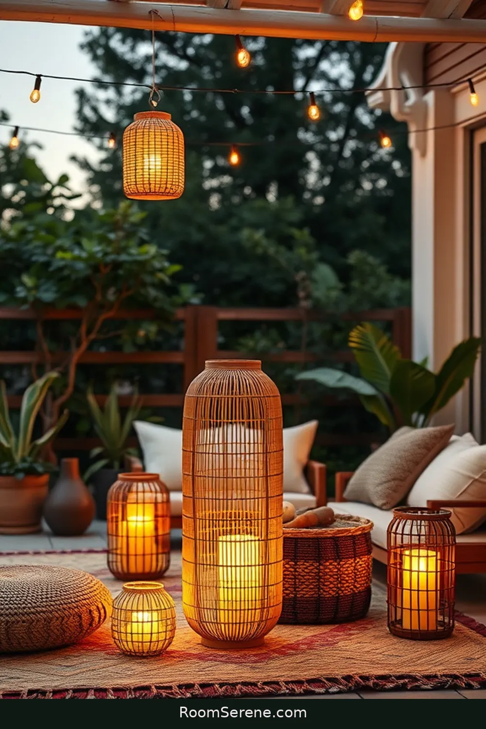 25 Tips for Achieving Outdoor Comfort and Coziness on Your Patio Using Natural Fibers 11 Choose Eco-Friendly Lighting Options for 25 Tips for Achieving Outdoor Comfort and Coziness on Your Patio Using Natural Fibers