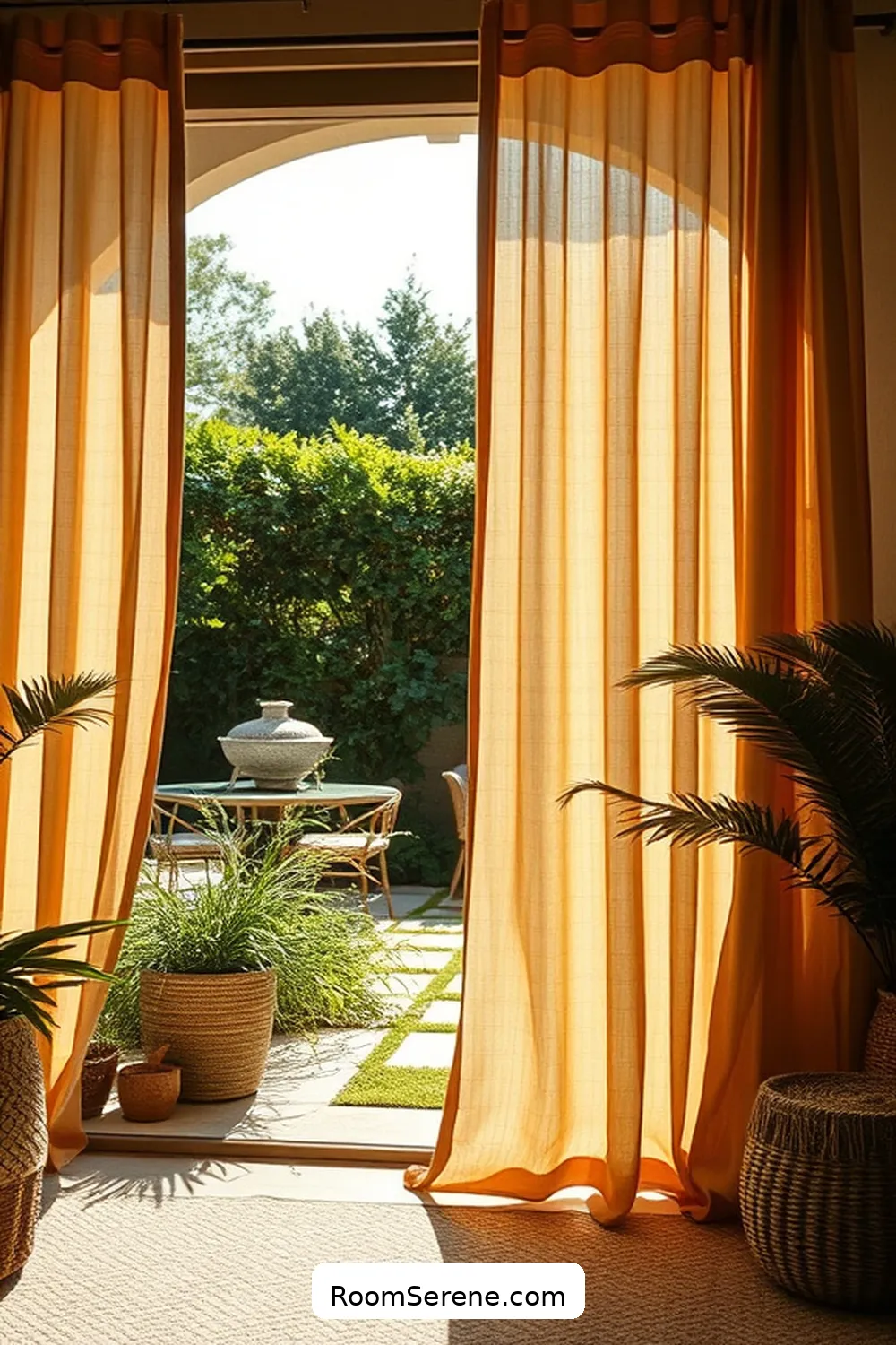 25 Tips for Achieving Outdoor Comfort and Coziness on Your Patio Using Natural Fibers 17 Choose Natural Fiber Curtains for 25 Tips for Achieving Outdoor Comfort and Coziness on Your Patio Using Natural Fibers