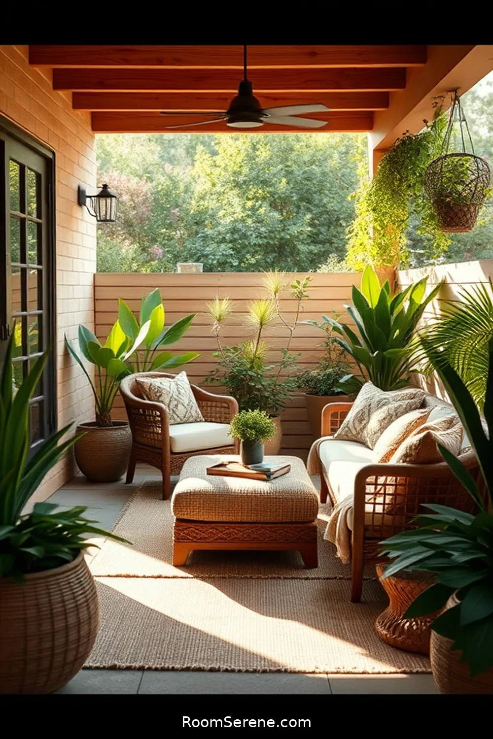 25 Tips for Achieving Outdoor Comfort and Coziness on Your Patio Using Natural Fibers 21 Enhance With Natural Wood Accents for 25 Tips for Achieving Outdoor Comfort and Coziness on Your Patio Using Natural Fibers