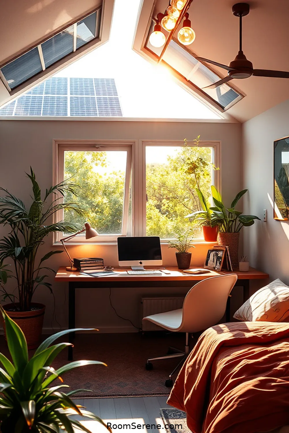 25 Tips for Designing a Bedroom Workspace Using Solar-Powered Lights 19 Install Solar Panels if Possible for 25 Tips for Designing a Bedroom Workspace Using Solar-Powered Lights