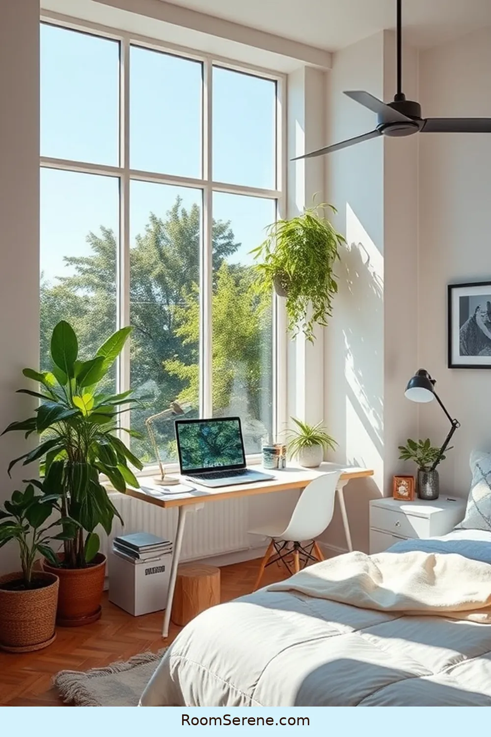 25 Tips for Designing a Bedroom Workspace Using Solar-Powered Lights 4 Maximize Natural Light Sources for 25 Tips for Designing a Bedroom Workspace Using Solar-Powered Lights