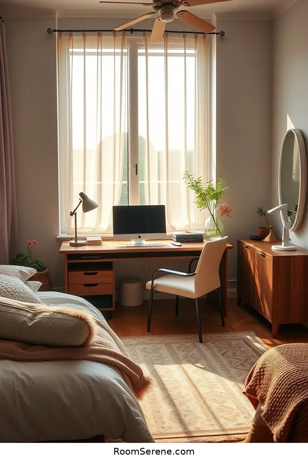 25 Tips for Designing a Bedroom Workspace Using Solar-Powered Lights 7 Select Energy-Efficient Furniture for 25 Tips for Designing a Bedroom Workspace Using Solar-Powered Lights