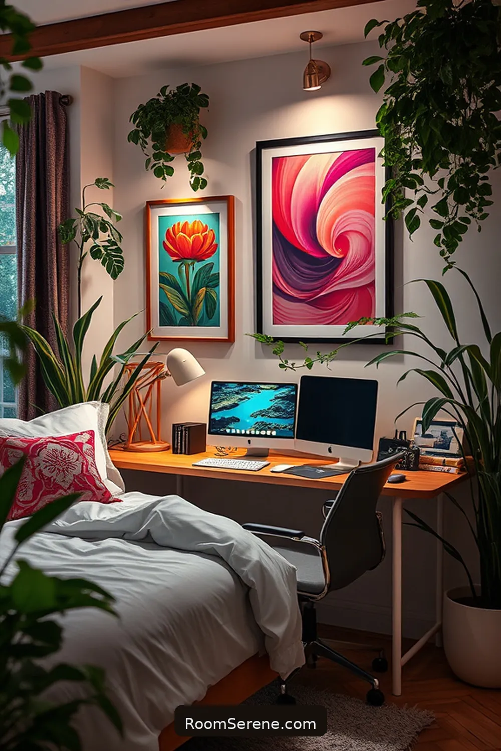 25 Tips for Designing a Bedroom Workspace Using Solar-Powered Lights 23 Select Inspirational Artwork for 25 Tips for Designing a Bedroom Workspace Using Solar-Powered Lights