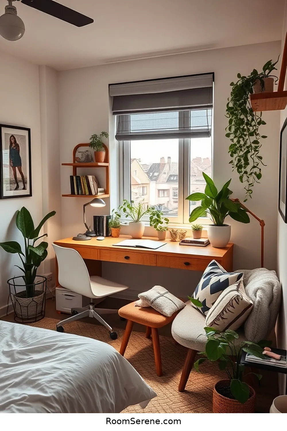 25 Tips for Designing a Bedroom Workspace Using Solar-Powered Lights 20 Use Multi-Functional Furniture for 25 Tips for Designing a Bedroom Workspace Using Solar-Powered Lights