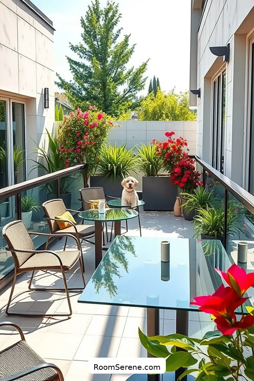 25 Tips for a Pet-Friendly Outdoor Patio Using Glass Features 2 Choose Durable Glass Materials for 25 Tips for a Pet-Friendly Outdoor Patio Using Glass Features