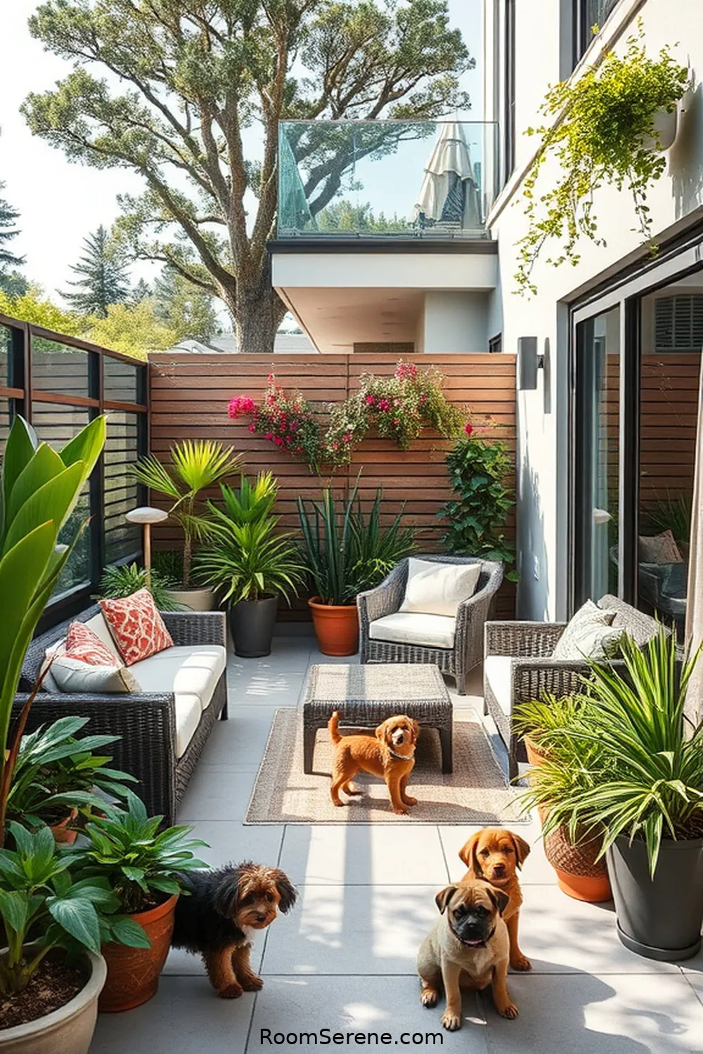 25 Tips for a Pet-Friendly Outdoor Patio Using Glass Features 25 Consider Glass Fencing for Safety for 25 Tips for a Pet-Friendly Outdoor Patio Using Glass Features