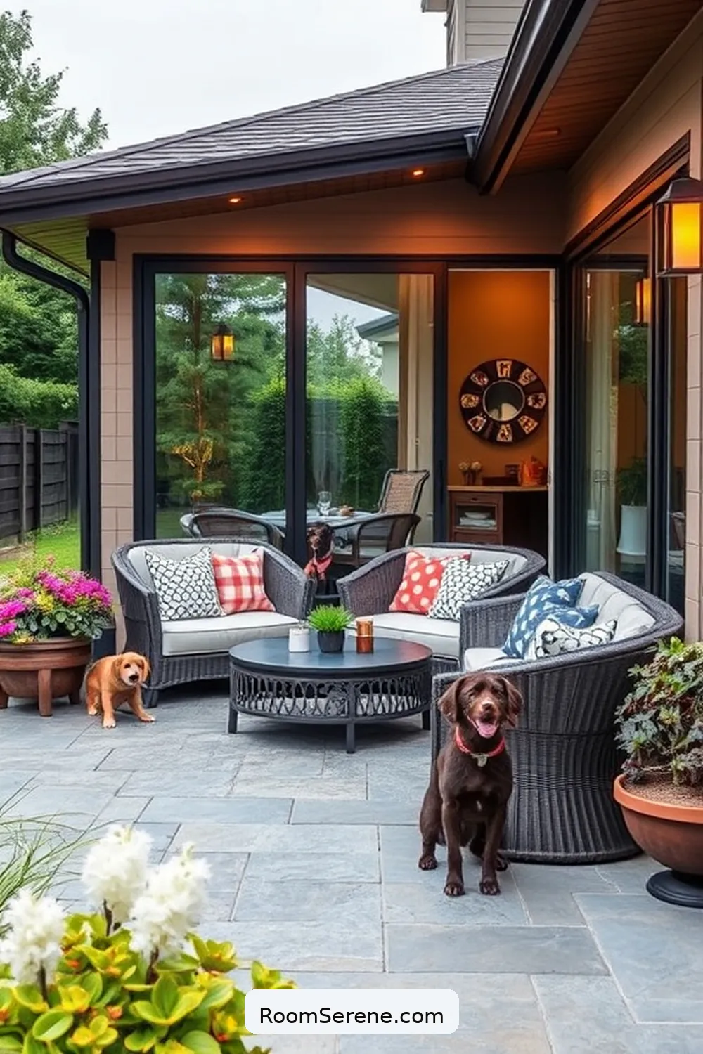 25 Tips for a Pet-Friendly Outdoor Patio Using Glass Features 26 Plan for Seasonal Adjustments With Glass Features for 25 Tips for a Pet-Friendly Outdoor Patio Using Glass Features