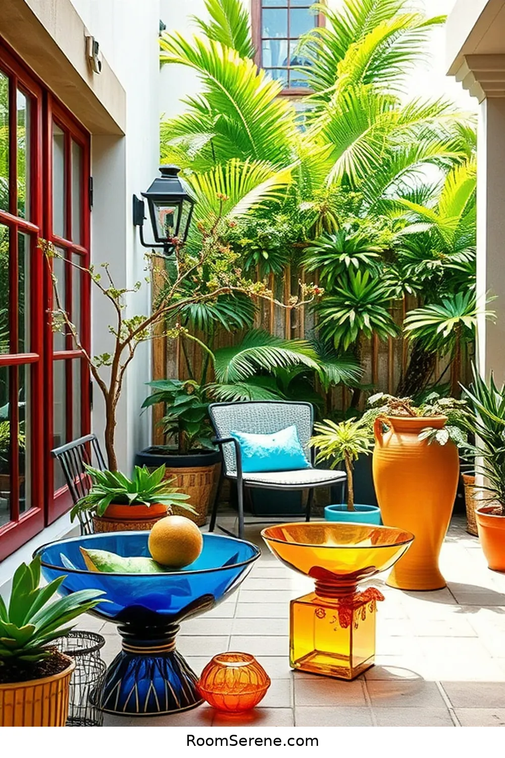 25 Tips for a Pet-Friendly Outdoor Patio Using Glass Features 24 Use Colorful Glass Accents for Visual Appeal for 25 Tips for a Pet-Friendly Outdoor Patio Using Glass Features