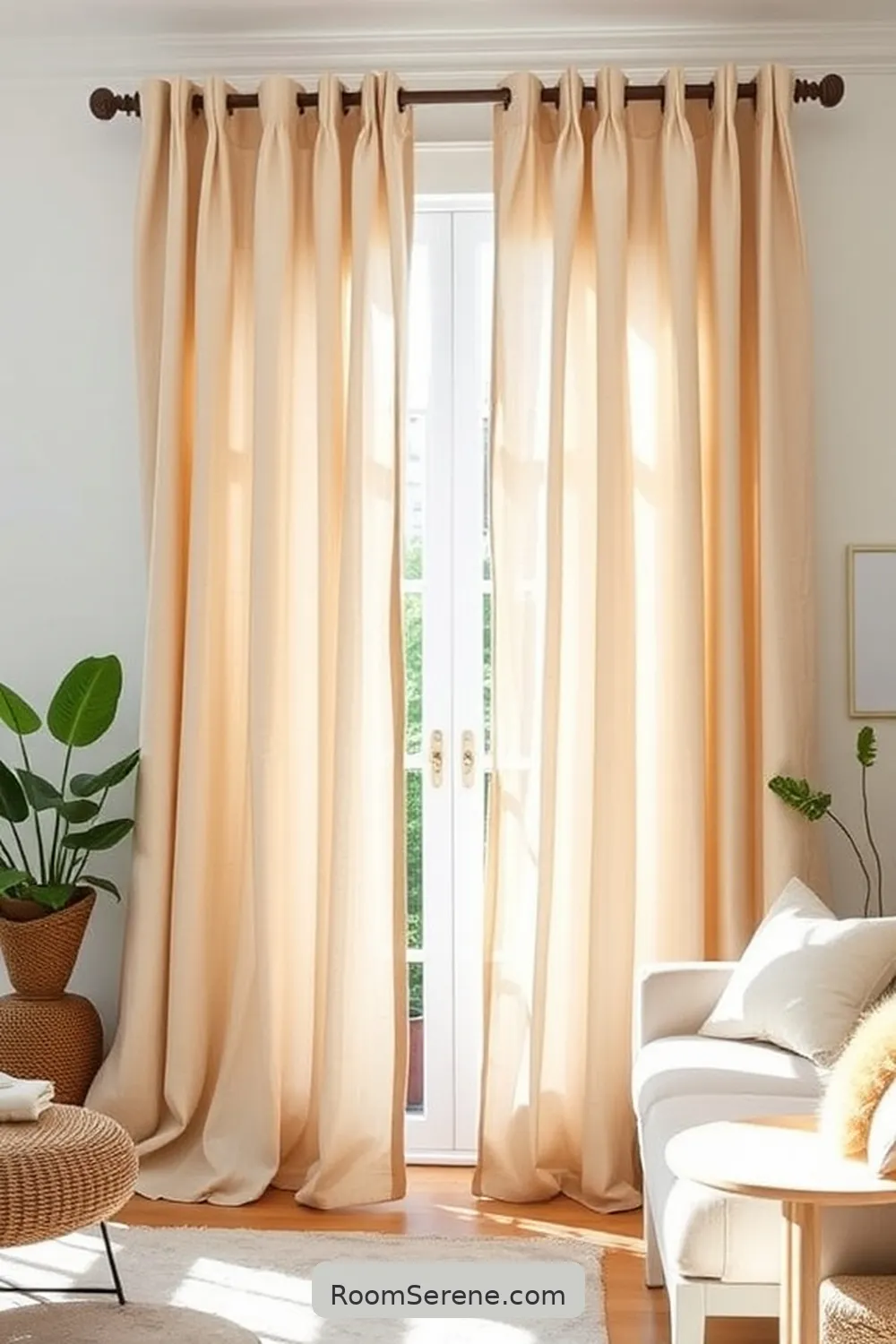 25 Ways to Boost Energy Efficiency in Your Living Room Using Organic Cotton 2 Choose Organic Cotton Curtains for Better Insulation for 25 Ways to Boost Energy Efficiency in Your Living Room Using Organic Cotton