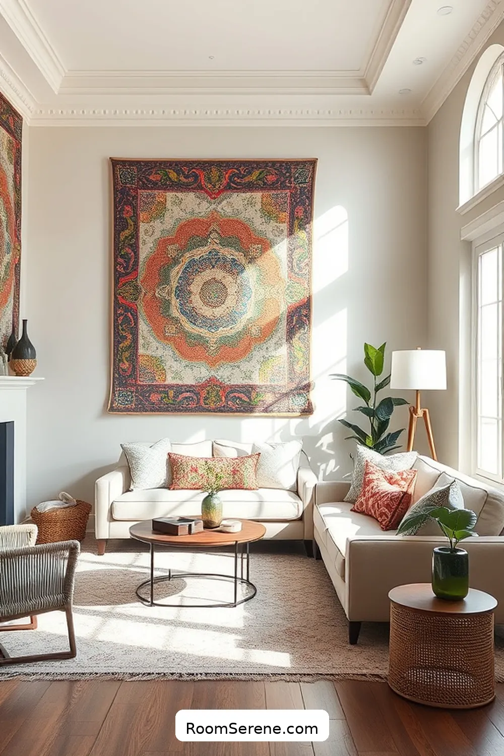 25 Ways to Boost Energy Efficiency in Your Living Room Using Organic Cotton 13 Decorate With Organic Cotton Wall Tapestries for 25 Ways to Boost Energy Efficiency in Your Living Room Using Organic Cotton