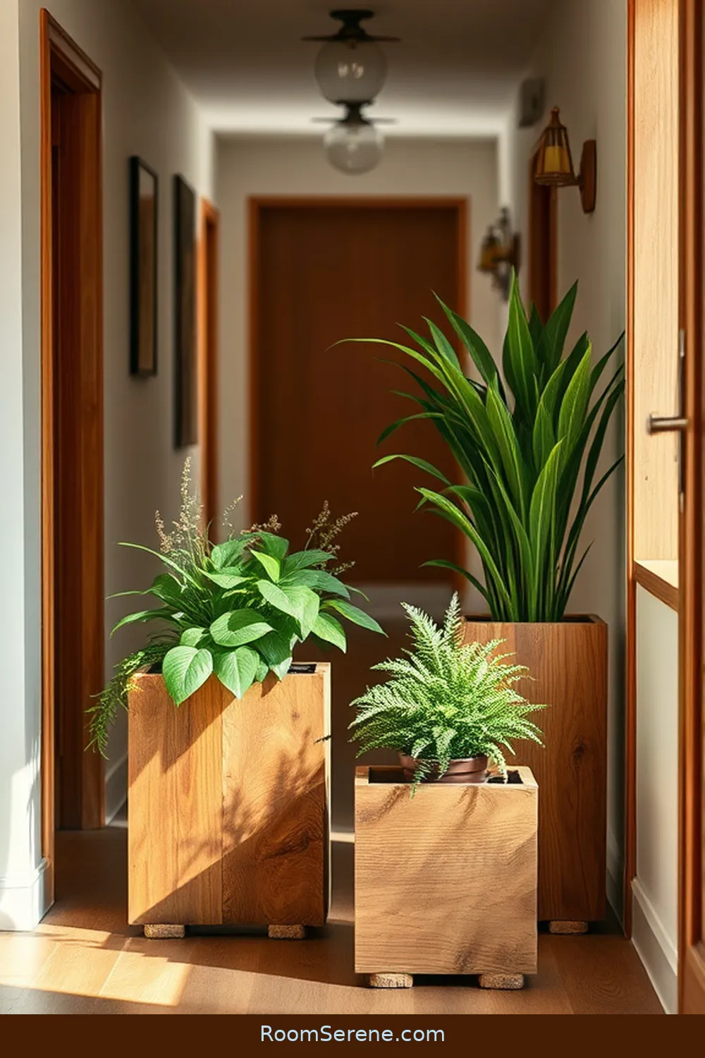 25 Ways to Create Comfort and Coziness in Your Hallway Using Recycled Wood 11 DIY Wood Planters for 25 Ways to Create Comfort and Coziness in Your Hallway Using Recycled Wood