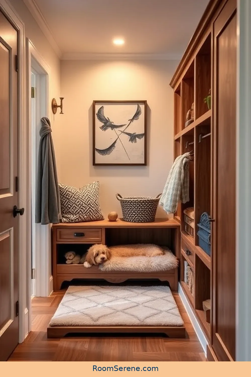 25 Ways to Create Comfort and Coziness in Your Hallway Using Recycled Wood 25 Wood-based Pet Station for 25 Ways to Create Comfort and Coziness in Your Hallway Using Recycled Wood