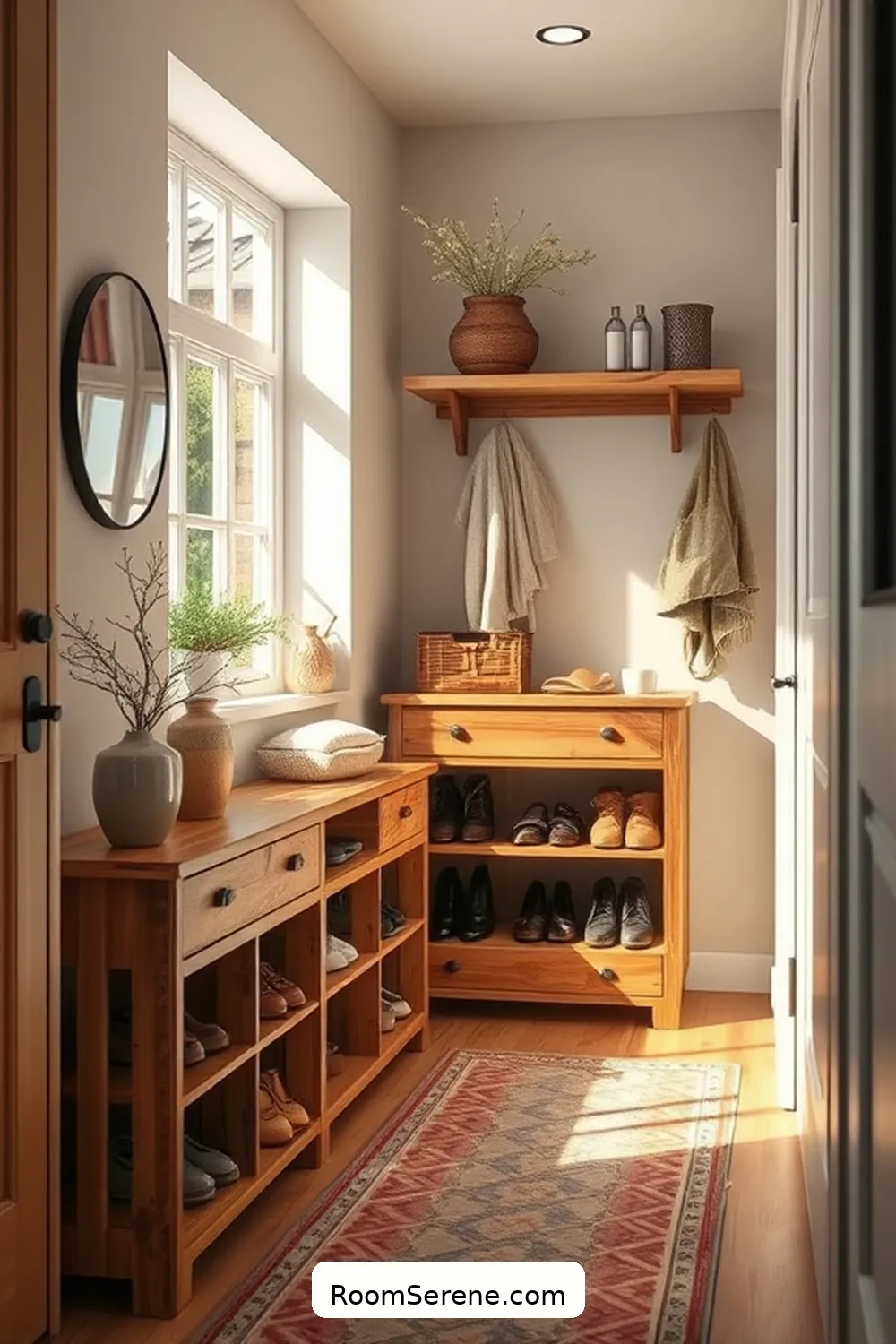 25 Ways to Create Comfort and Coziness in Your Hallway Using Recycled Wood 9 Wooden Shoe Storage Solutions for 25 Ways to Create Comfort and Coziness in Your Hallway Using Recycled Wood