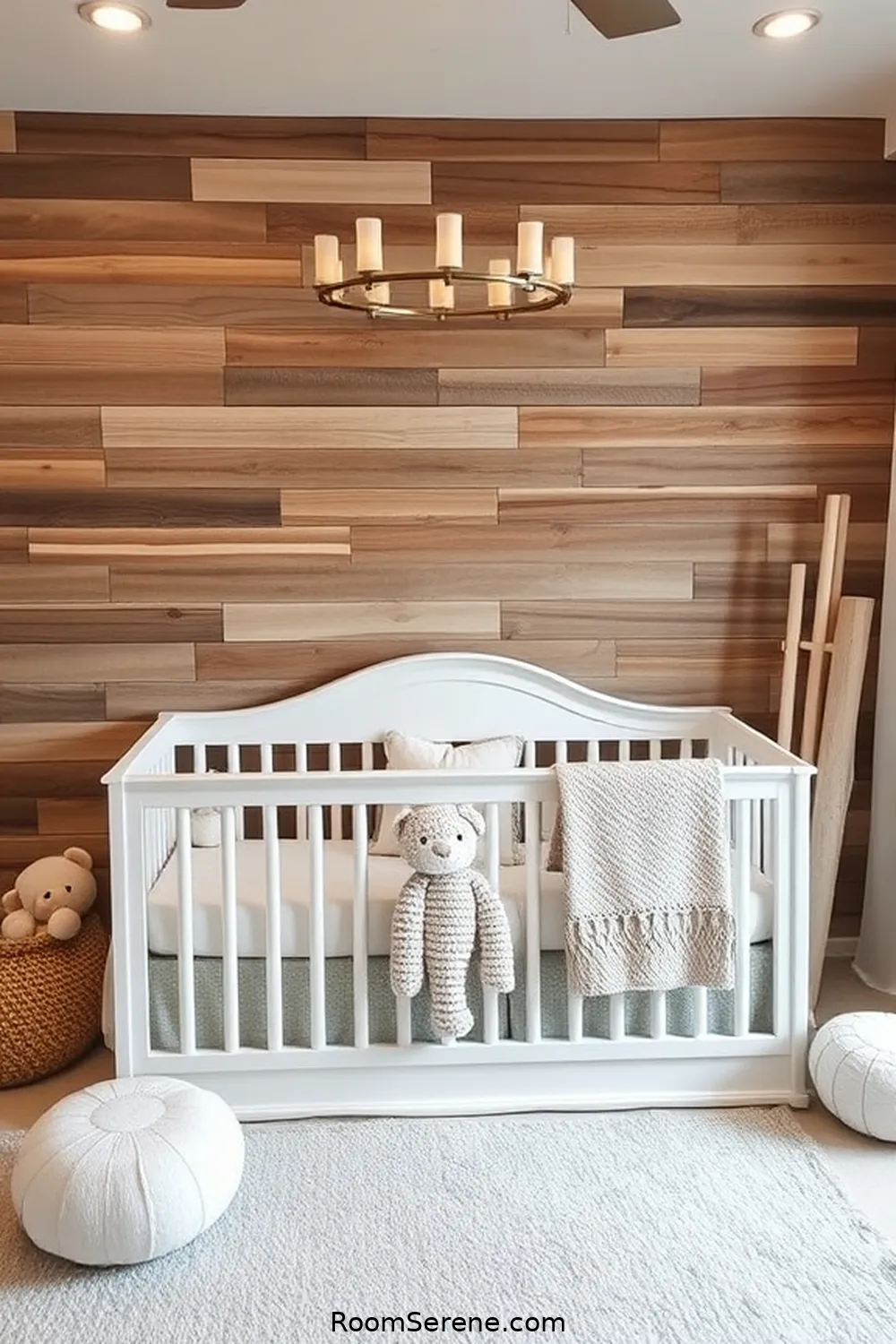 25 Ways to Create Comfort and Coziness in Your Nursery Using Reclaimed Materials 3 Reclaimed Wood Accent Wall for 25 Ways to Create Comfort and Coziness in Your Nursery Using Reclaimed Materials