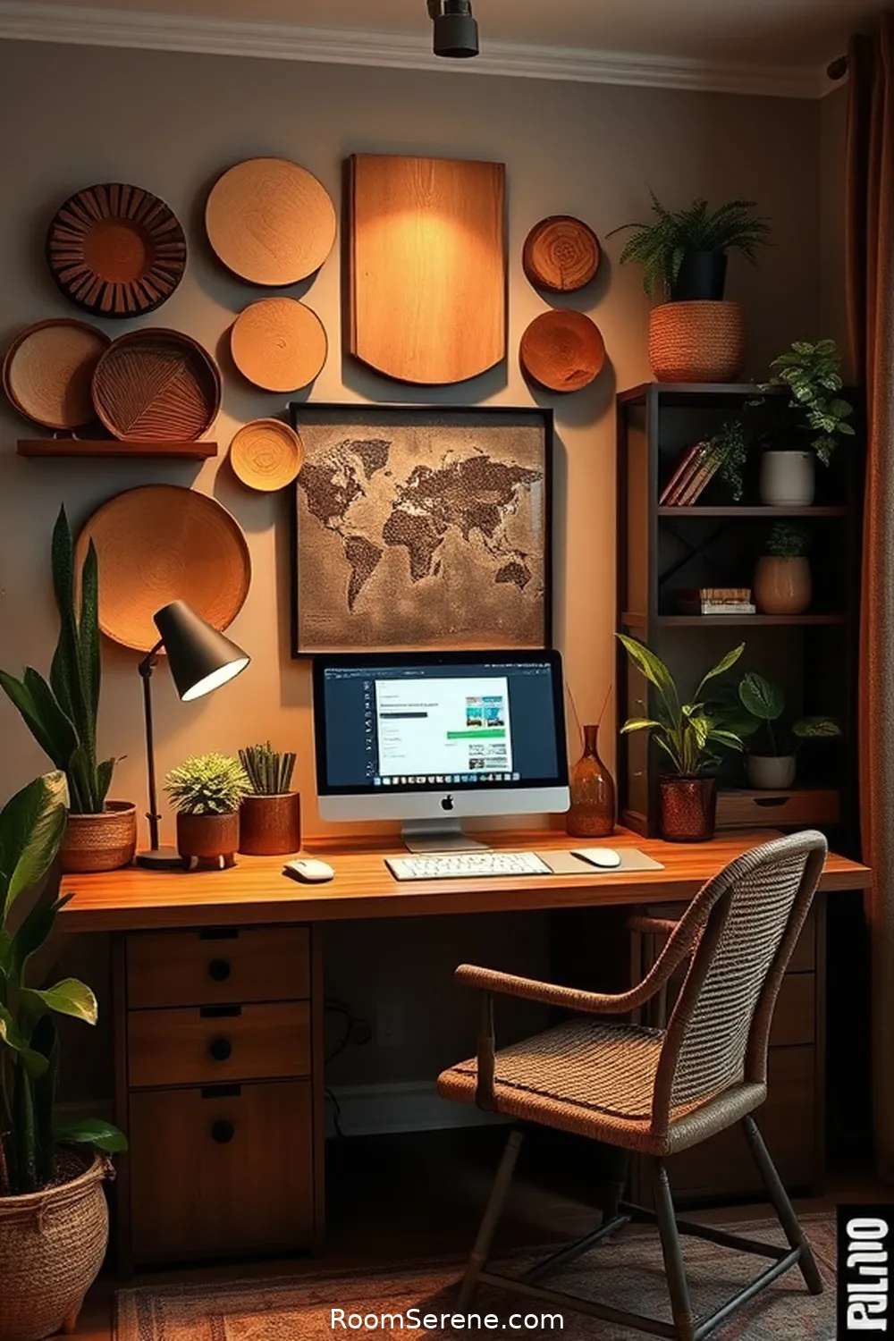 Achieve Comfort and Coziness in Your Home Office Using Recycled Wood 12 Styling Your Office With Wooden Accessories for Achieve Comfort and Coziness in Your Home Office Using Recycled Wood